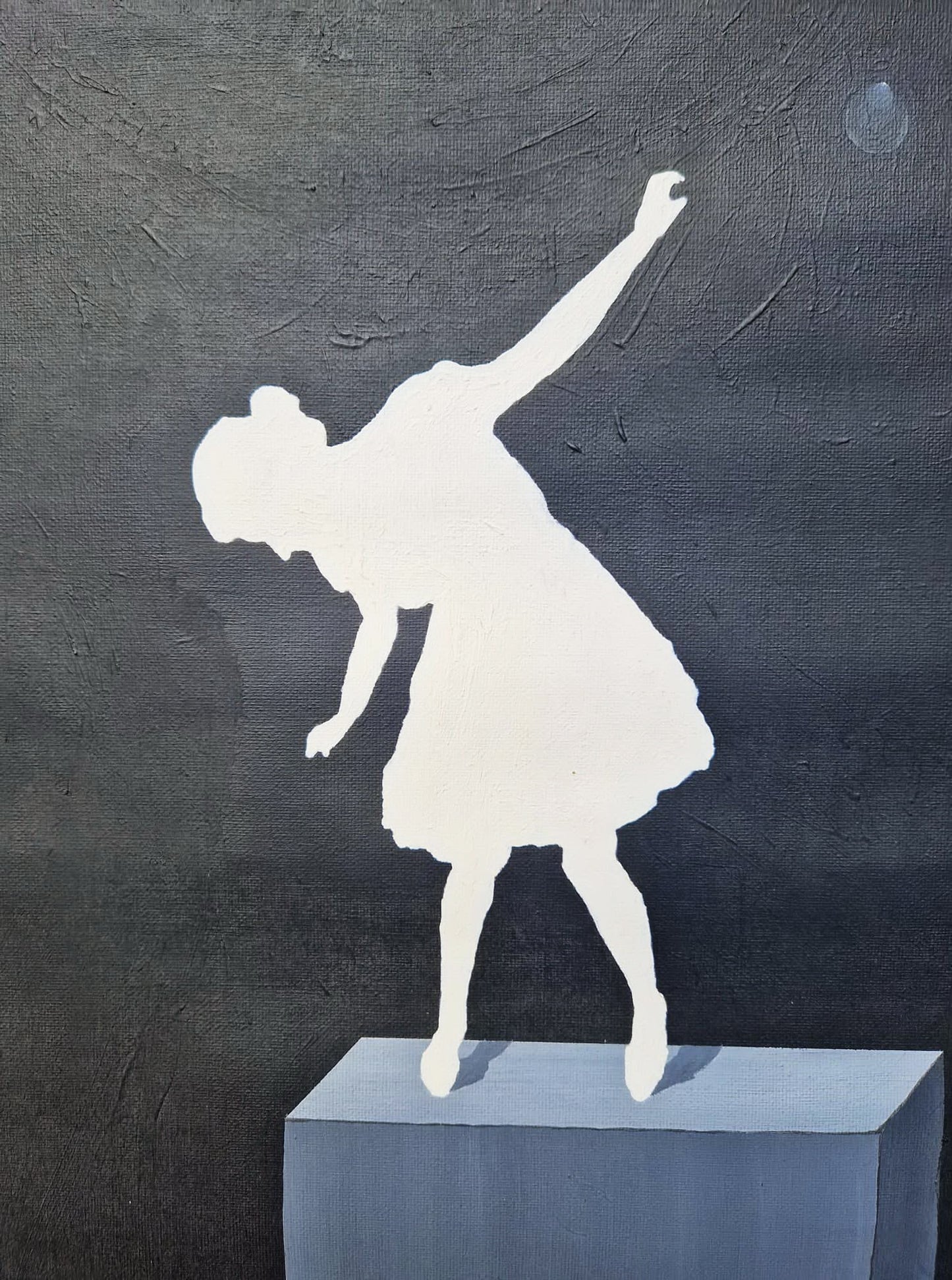 YOAV BRENER - The Equilibrium Act (UNIQUE - acrylic/oil painting) (Unframed)