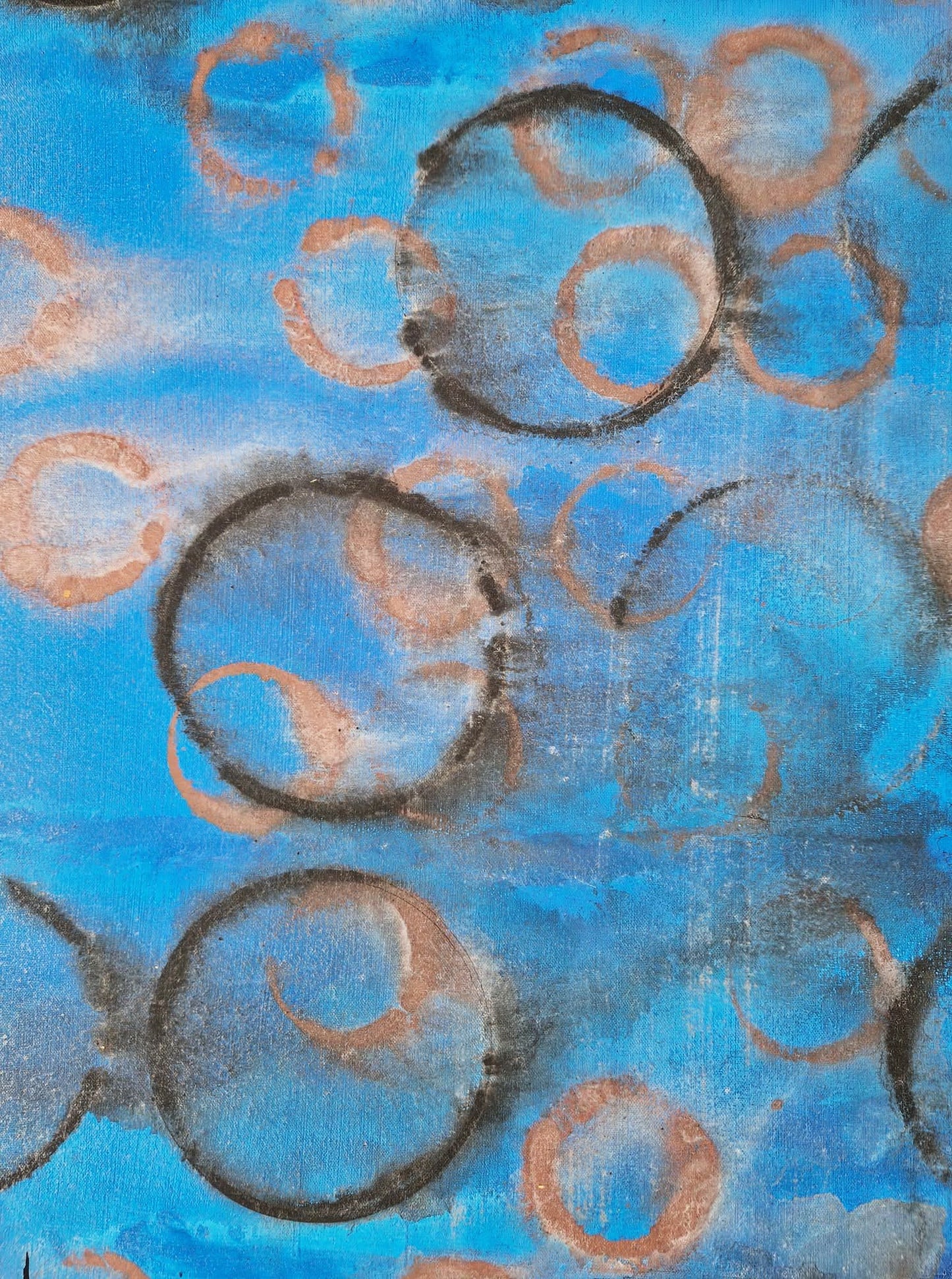YOAV BRENER - Metropolitan Halos (UNIQUE - acrylic/oil painting) (Unframed)