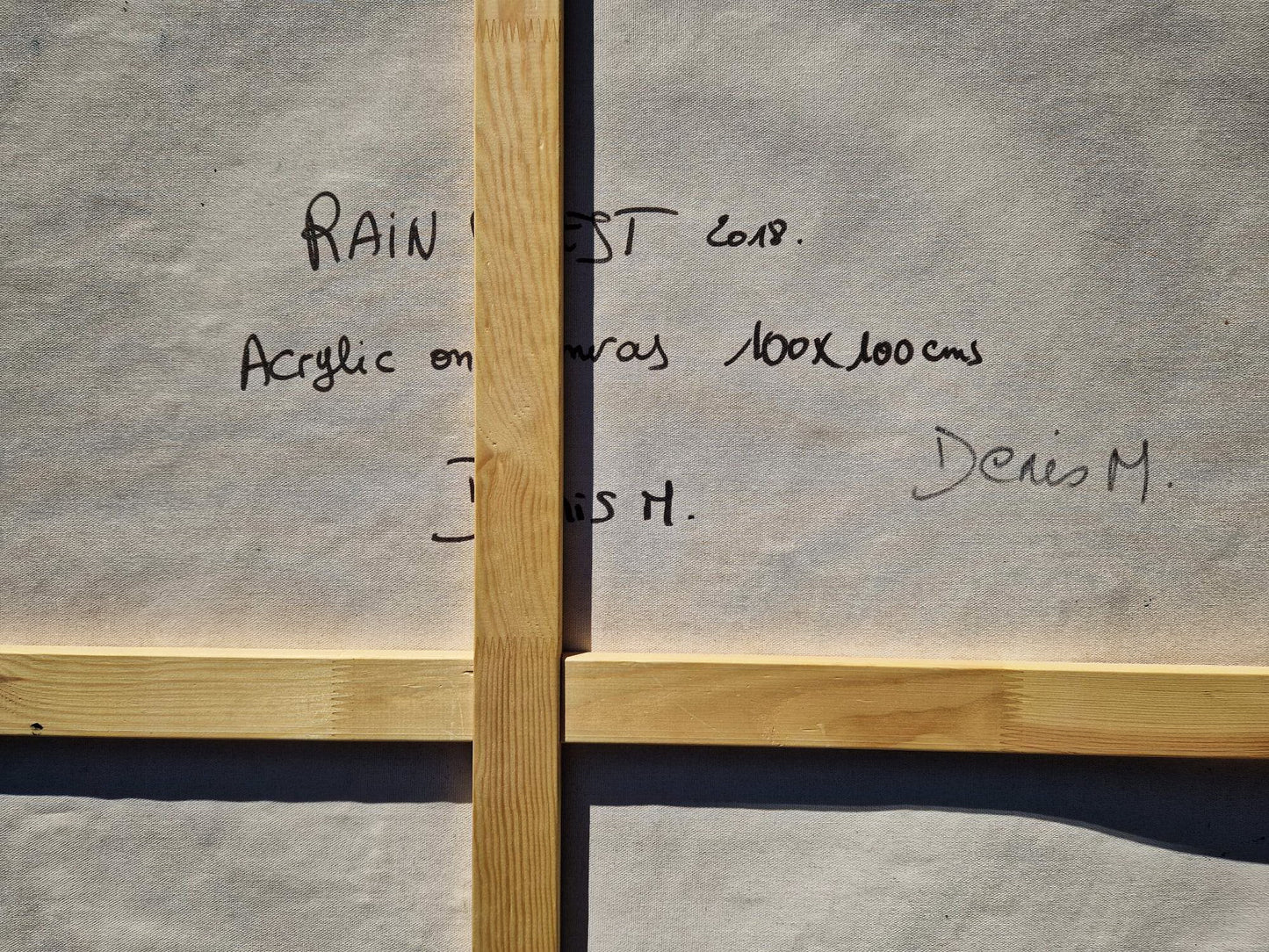 DENIS MARCON - Rain Forest (CERTIFICATE) (UNIQUE - oilpainting/acrylic)