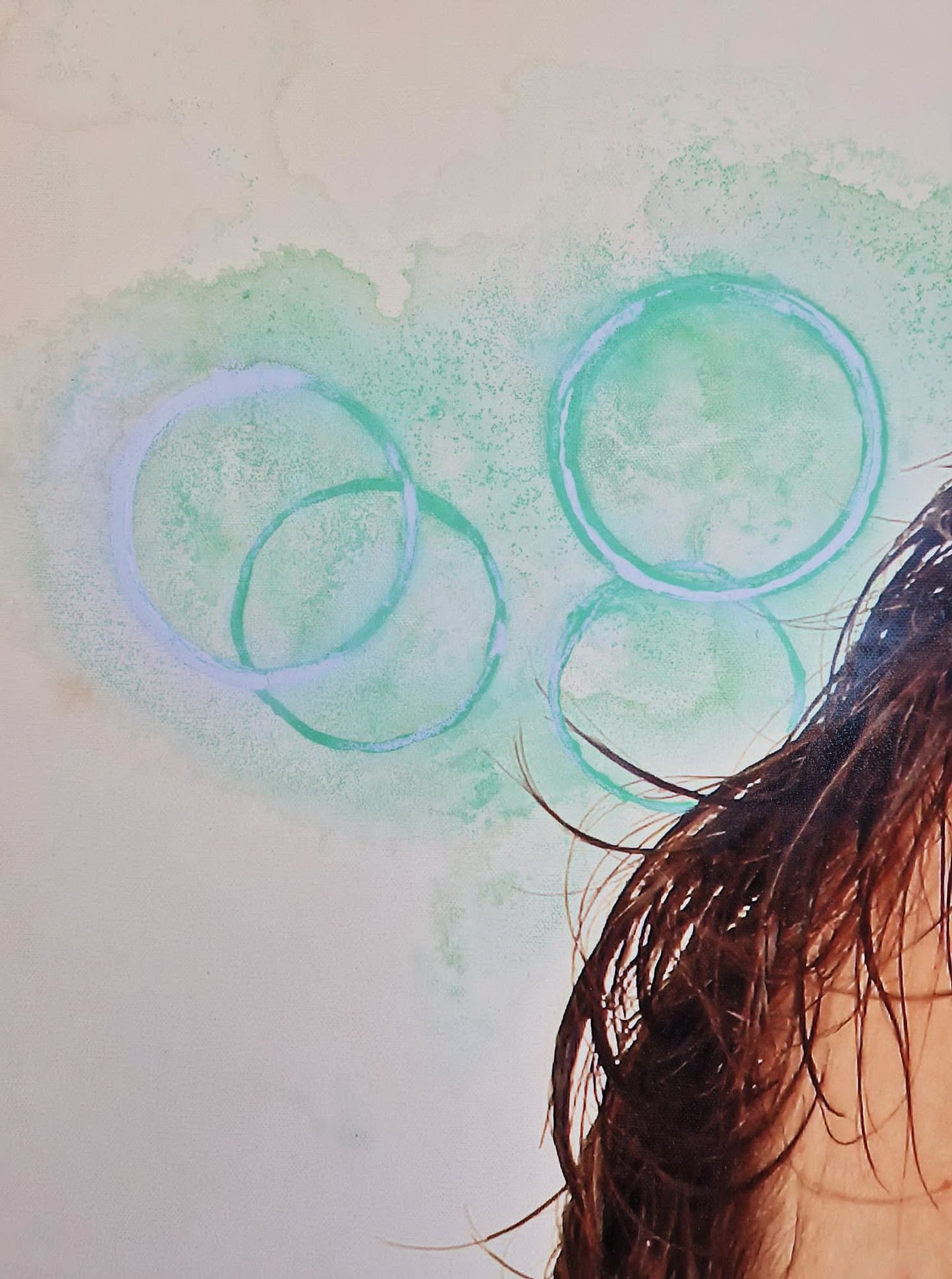 YOAV BRENER - The Creator's Halo (UNIQUE - Original Self-Portrait Mixed Media) (Unframed)