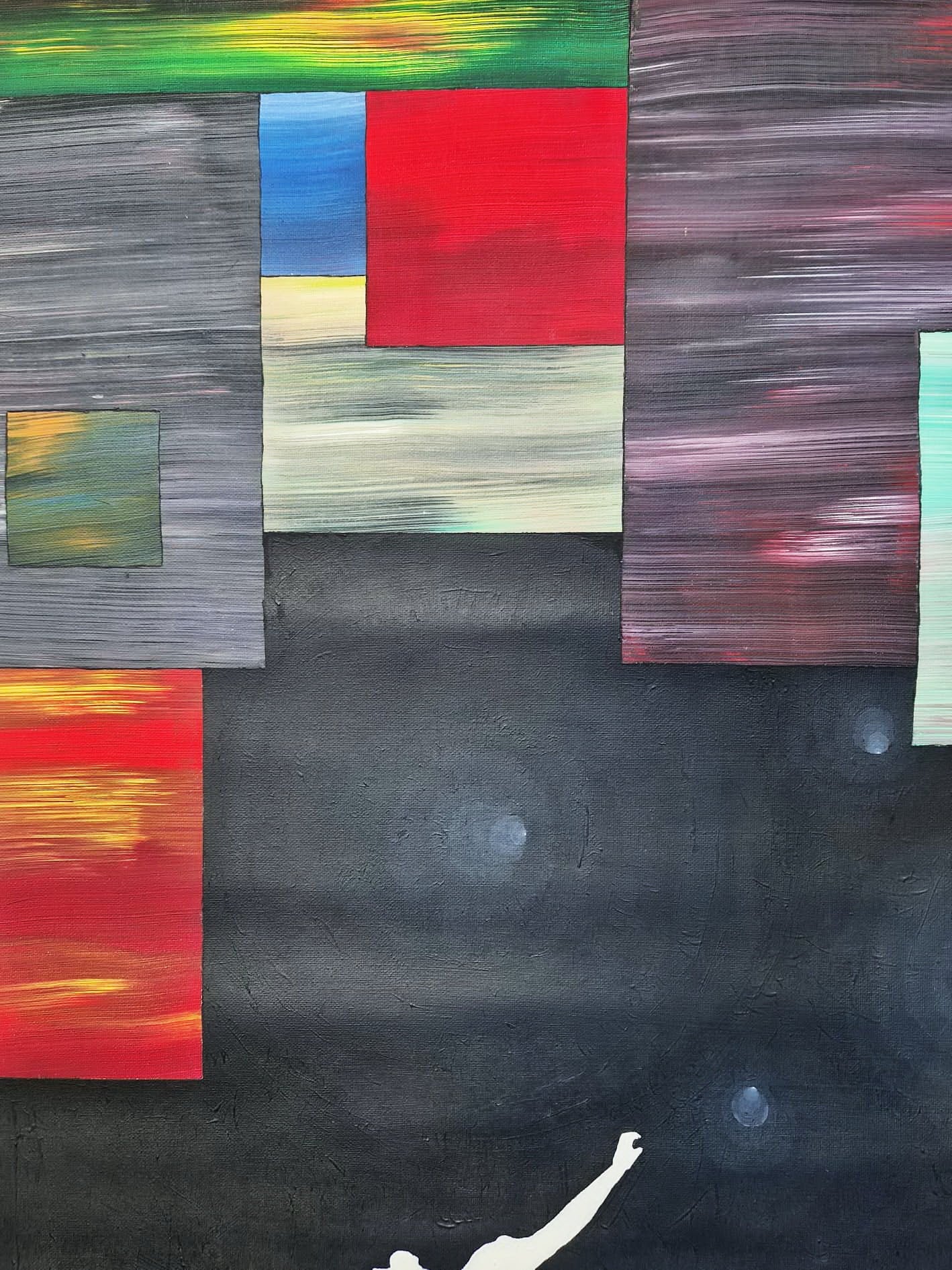 YOAV BRENER - The Equilibrium Act (UNIQUE - acrylic/oil painting) (Unframed)