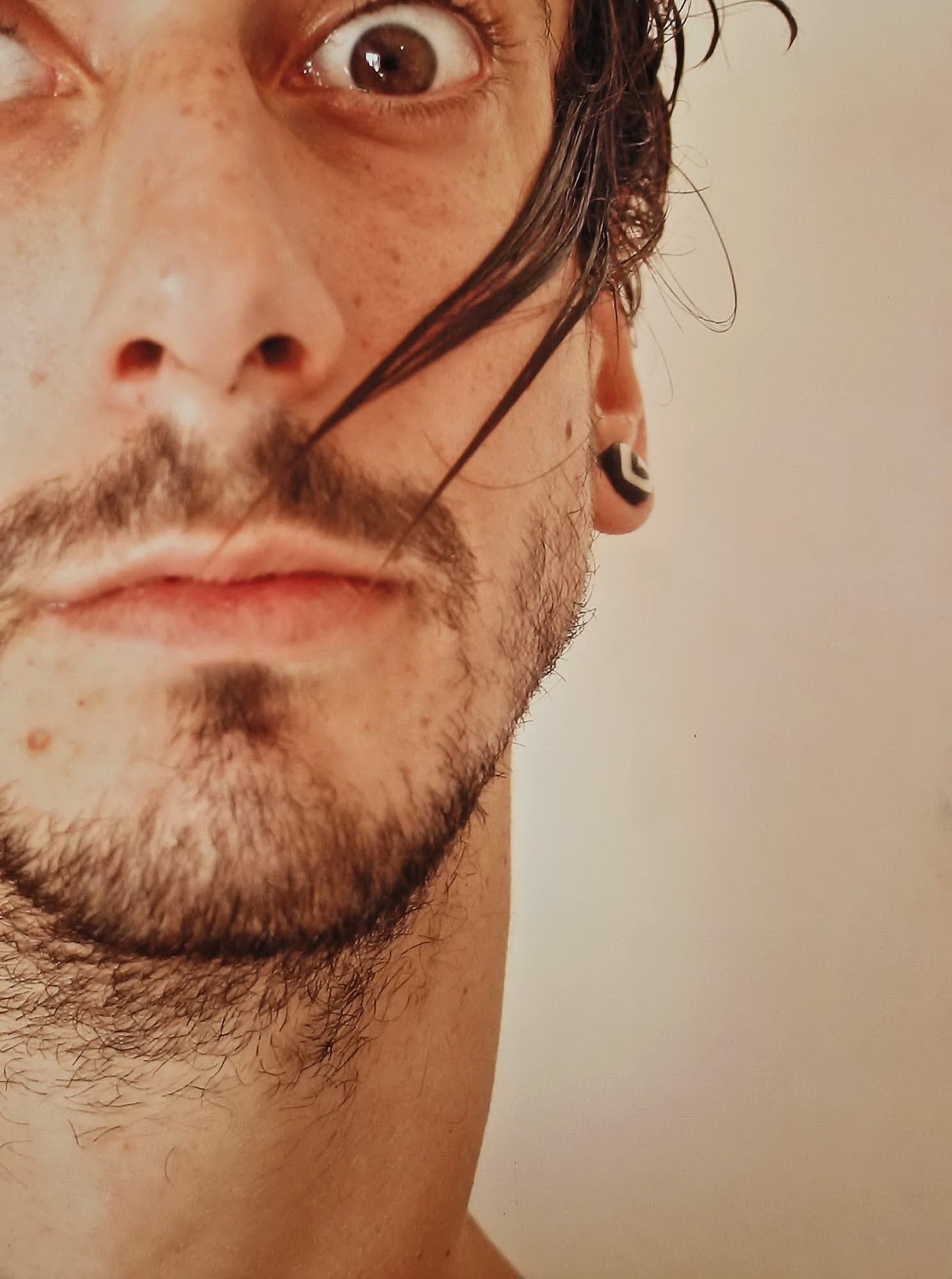 YOAV BRENER - The Creator's Halo (UNIQUE - Original Self-Portrait Mixed Media) (Unframed)