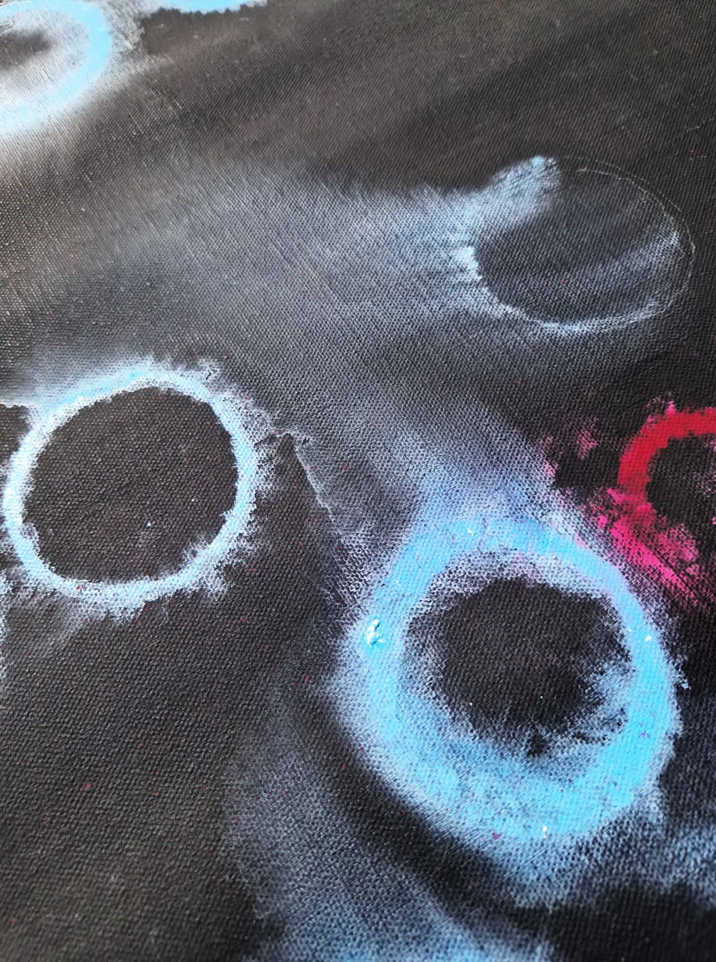 YOAV BRENER - Nocturnal Pulse (UNIQUE - acrylic/oil painting) (Unframed)