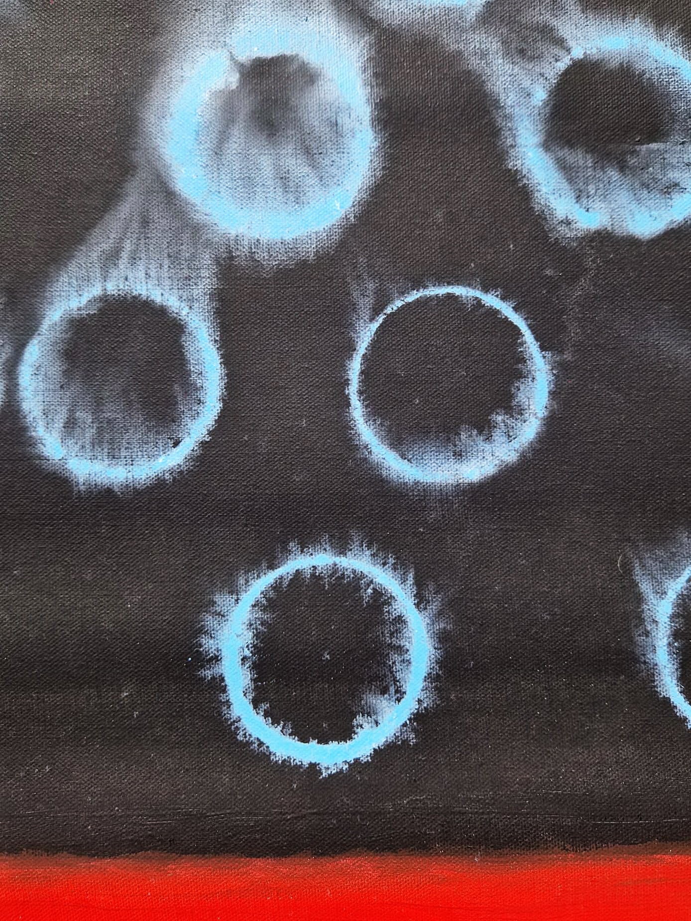 YOAV BRENER - Nocturnal Pulse (UNIQUE - acrylic/oil painting) (Unframed)