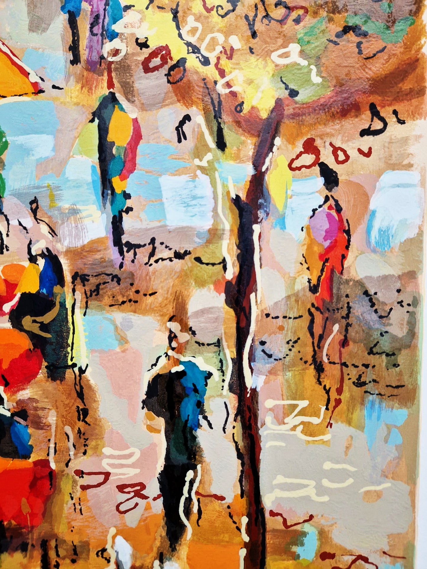 MICHAEL ROZENVAIN - Paris Cafe (Unframed) Serigraph