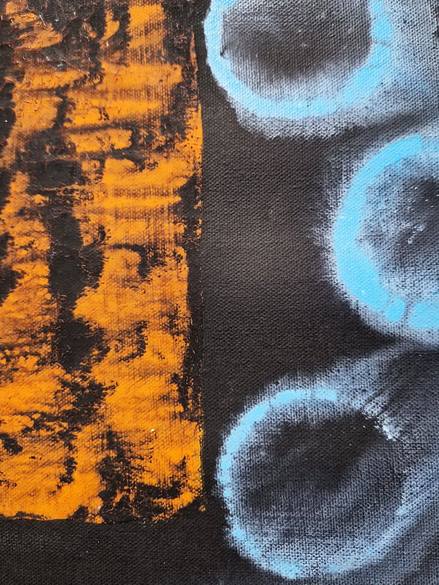 YOAV BRENER - Nocturnal Pulse (UNIQUE - acrylic/oil painting) (Unframed)