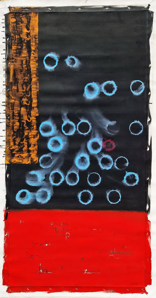 YOAV BRENER - Nocturnal Pulse (UNIQUE - acrylic/oil painting) (Unframed)