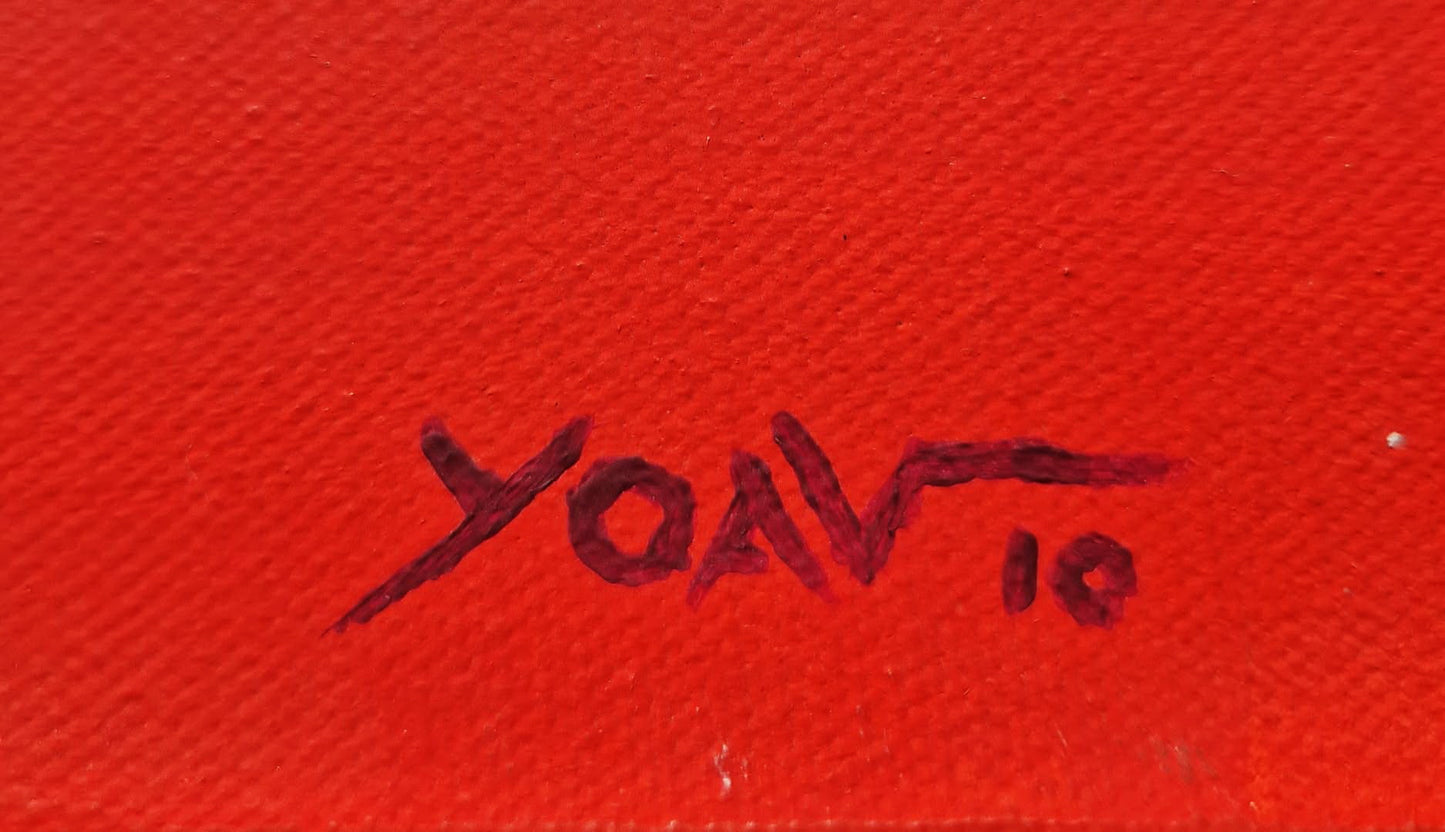 YOAV BRENER - Nocturnal Pulse (UNIQUE - acrylic/oil painting) (Unframed)