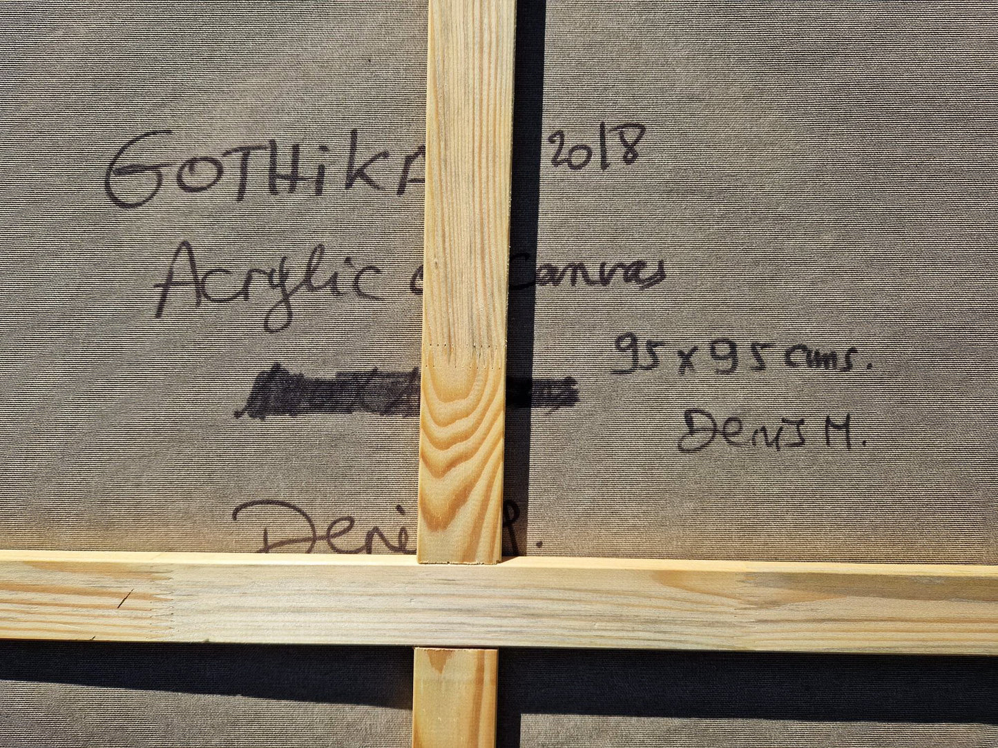 DENIS MARCON - Gothika (CERTIFICATE) (UNIQUE - oilpainting/acrylic)