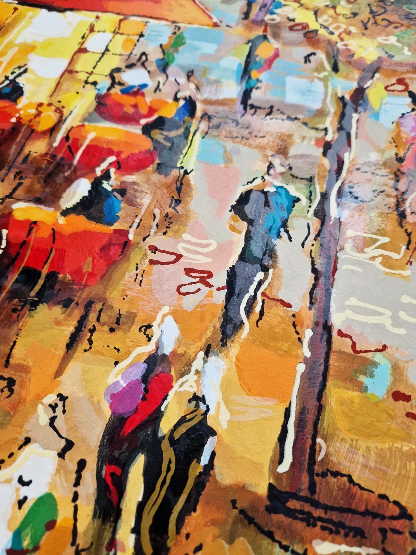 MICHAEL ROZENVAIN - Paris Cafe (Unframed) Serigraph