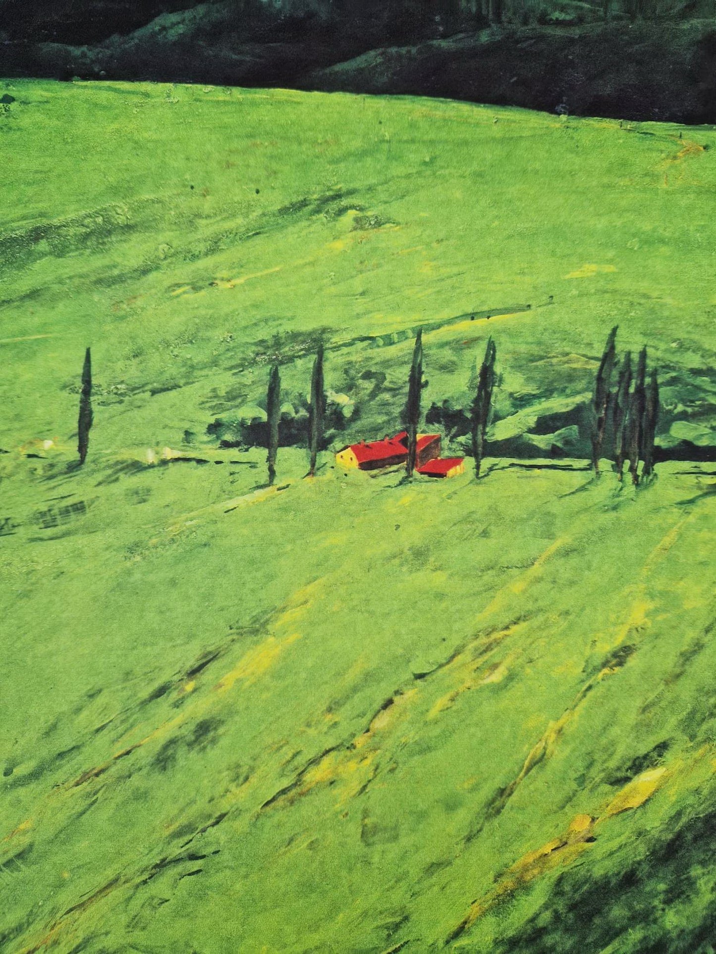 HANS - JÖRG HOLUBITSCHKA - Volterra (Nerámované), Litografia