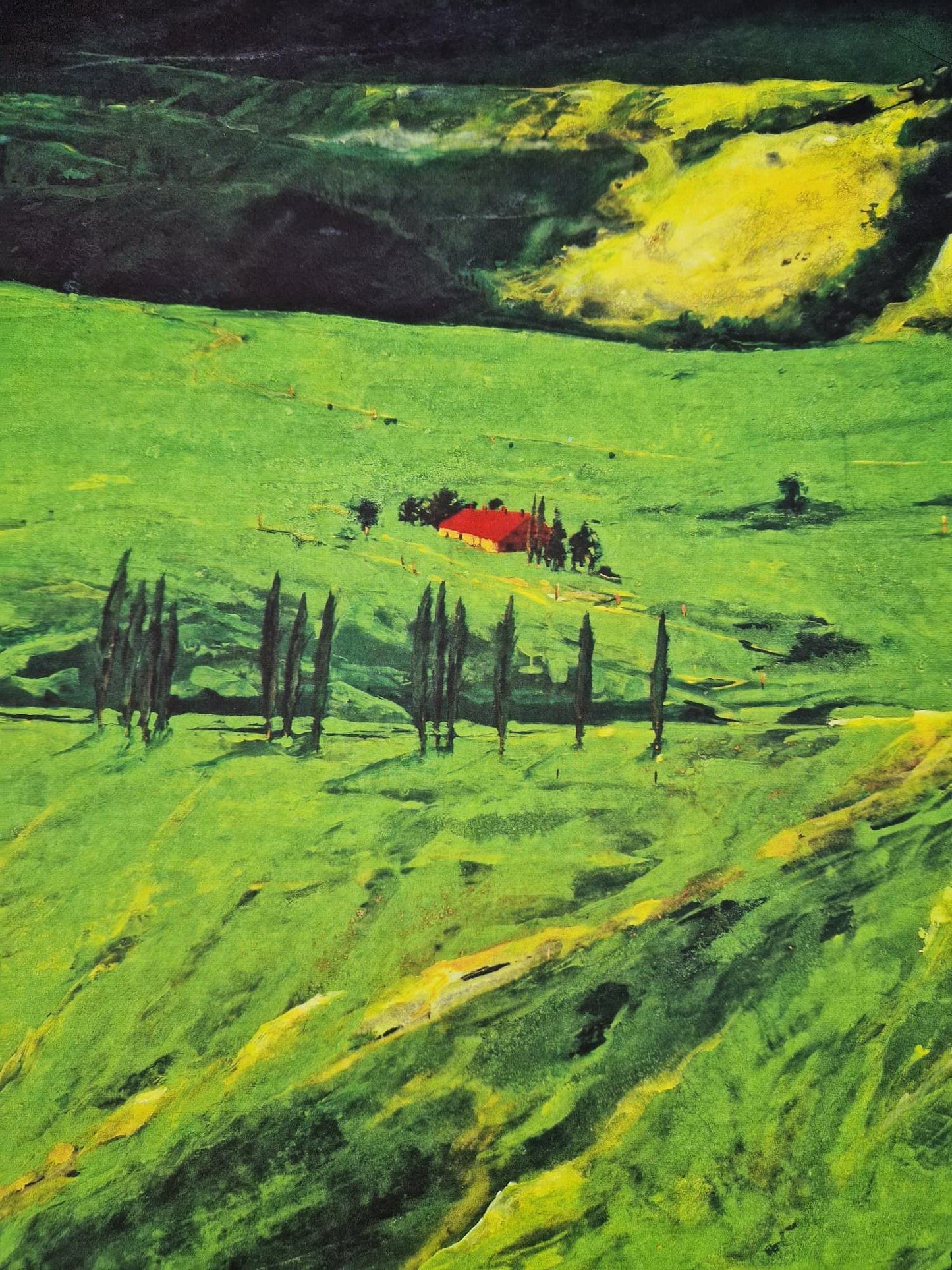 HANS - JÖRG HOLUBITSCHKA - Volterra (Nerámované), Litografia