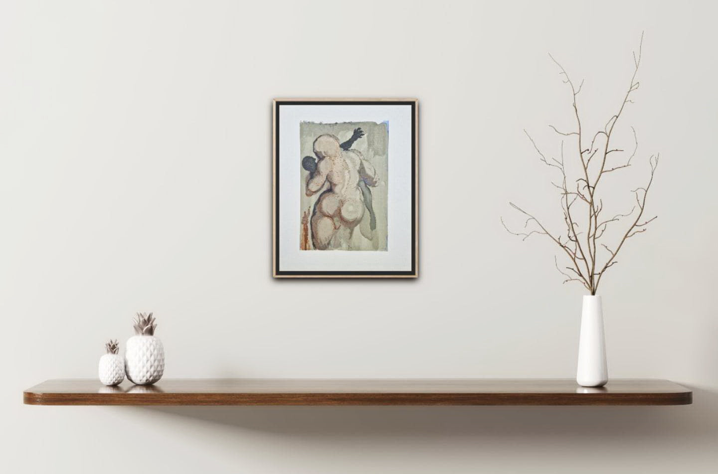 SALVADOR DALI - The Negligent caught by violent death (Dante - Divine Comedy) (Unframed)