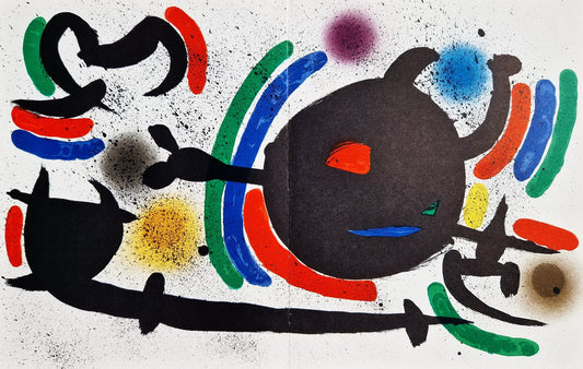 JOAN MIRO - Litografia Original X (1972) (Unframed) Lithograph