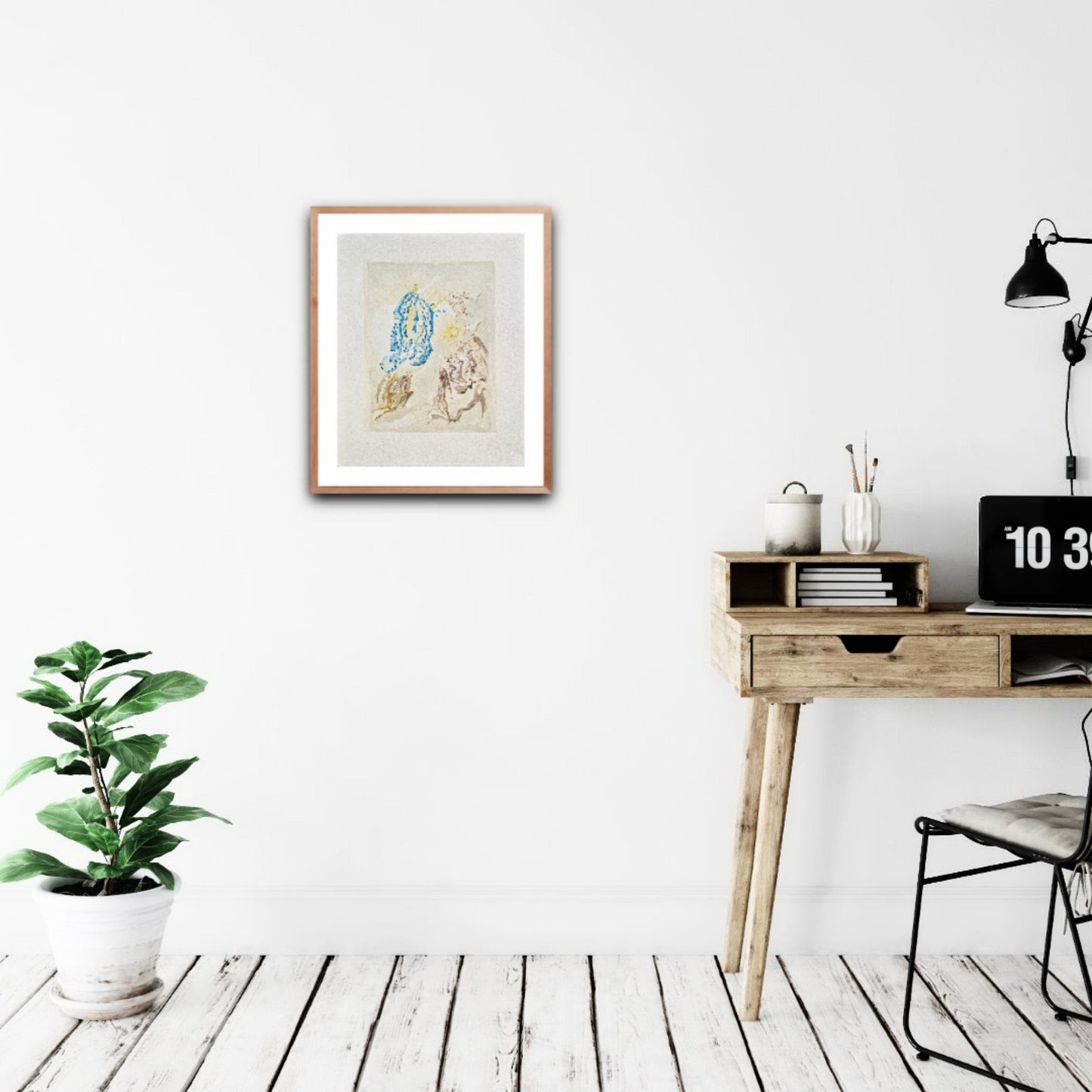 SALVADOR DALI - Dante znovu získa zrak (Dante - Božská komédia) (Bez rámu) Drevorytina