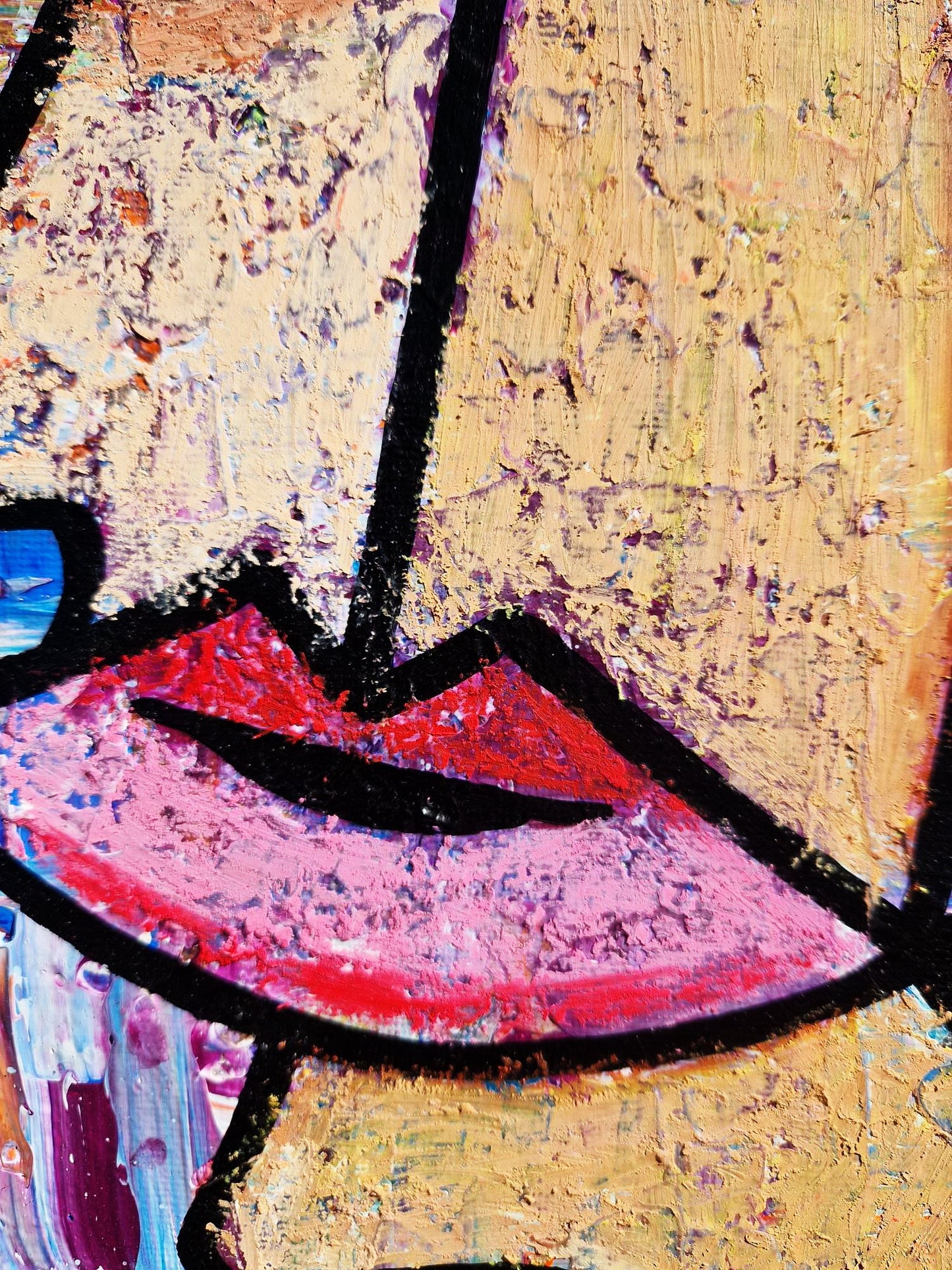 MARCEL BURGER - Farebné kontúry (UNIKÁT - Akryl na plátne) (Certifikát) Pop Art, Pop Surrealizmus