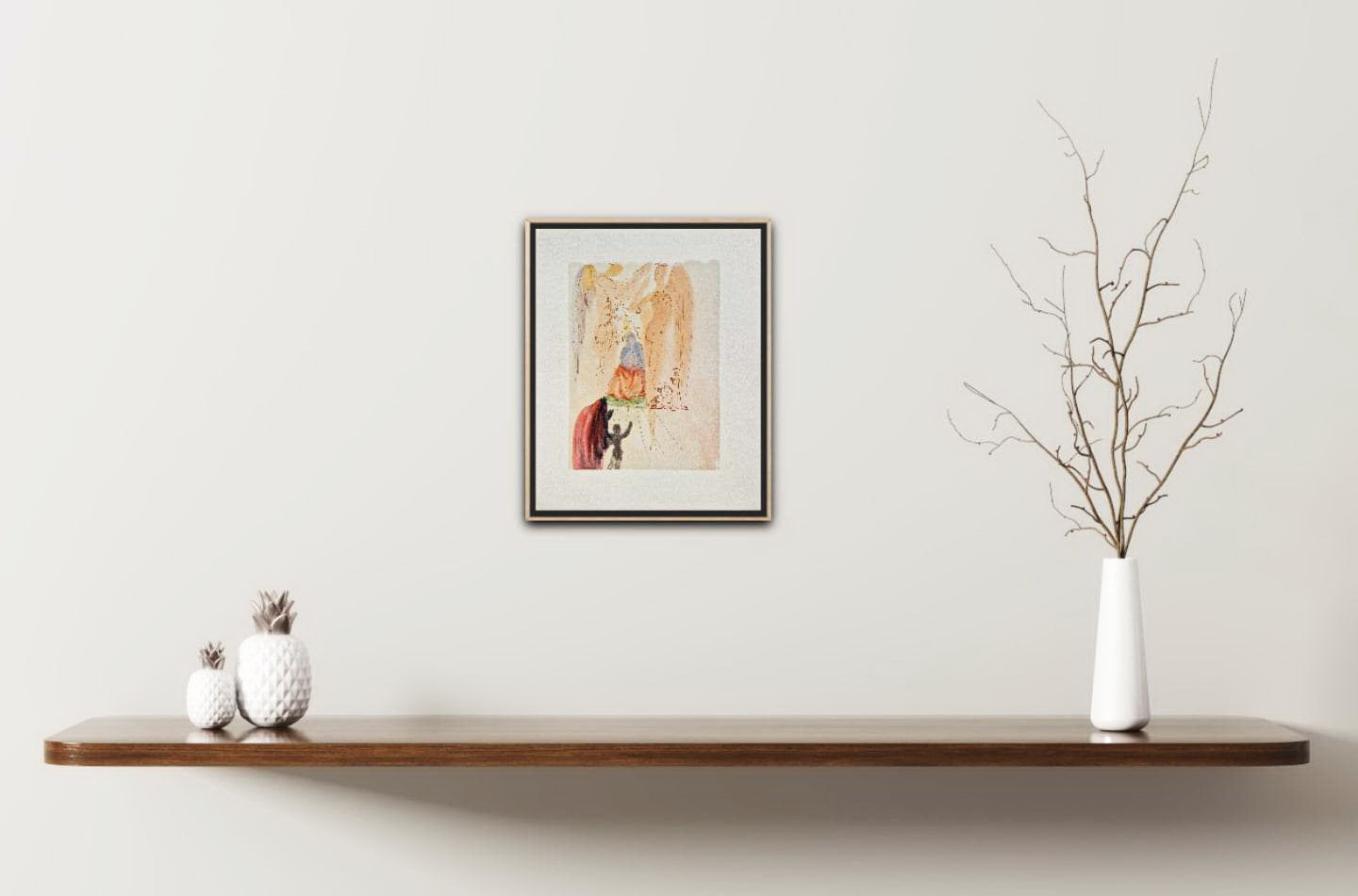 SALVADOR DALI - Beatrice a triumf svätých (Dante - Božská komédia) (Bez rámu) Drevoryt