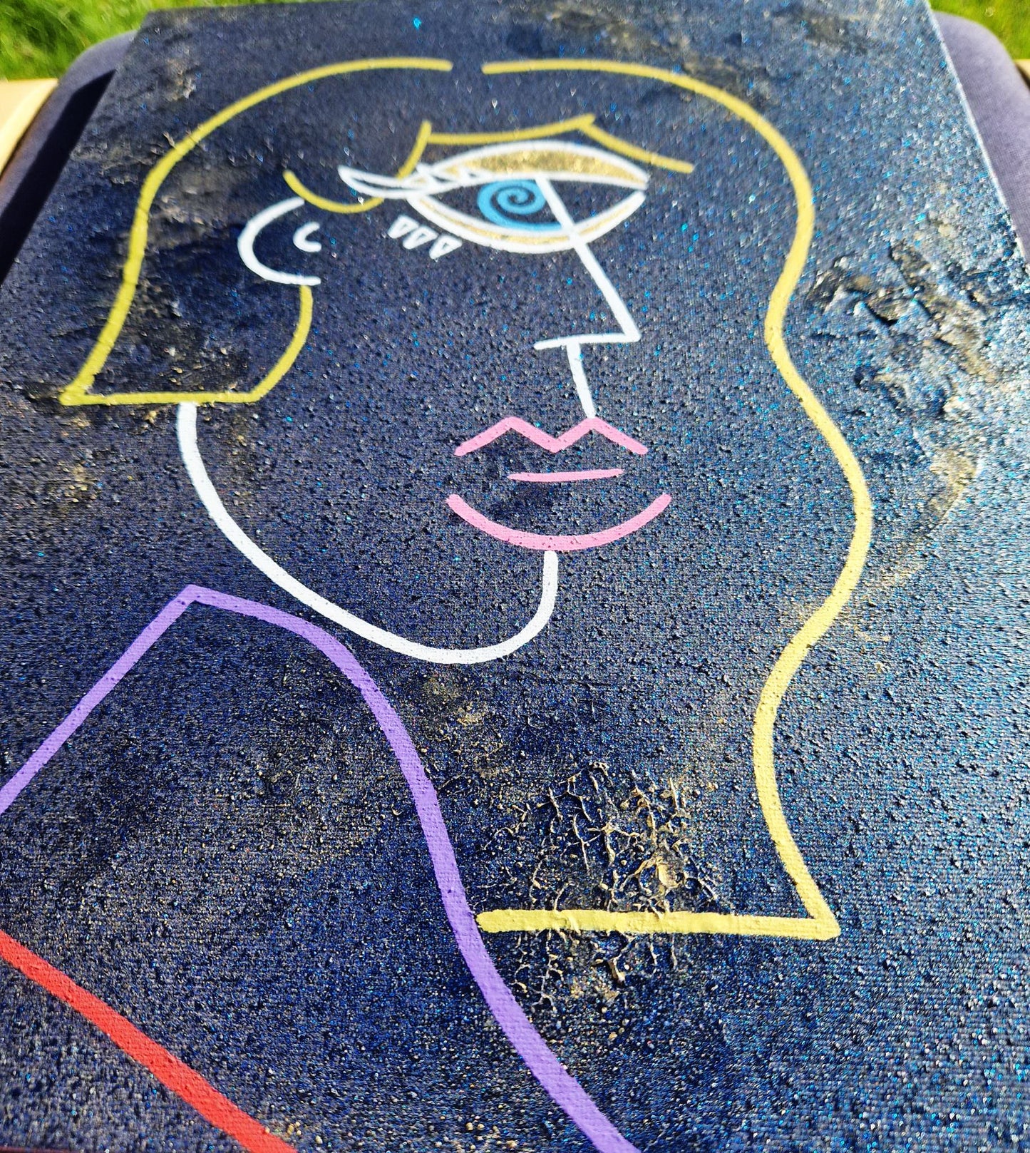MARCEL BURGER - Trblietavý Duch (UNIKÁT - Akryl na plátne) (Certifikát) Pop Art, Pop Surrealizmus