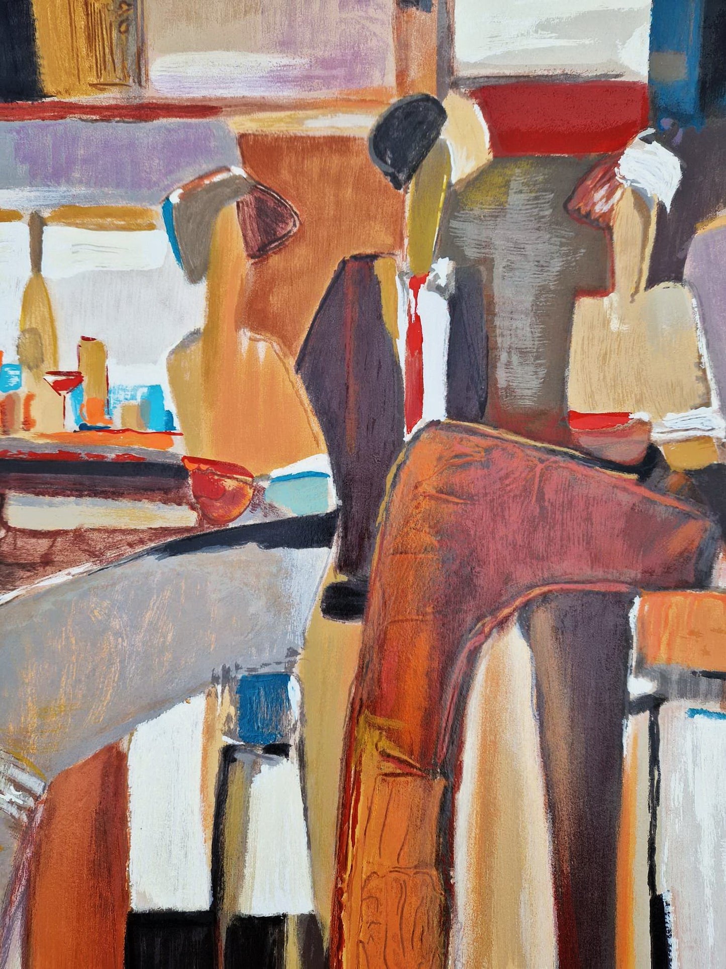 YURI TREMLER - Music at the Bar (Unframed), Serigraph