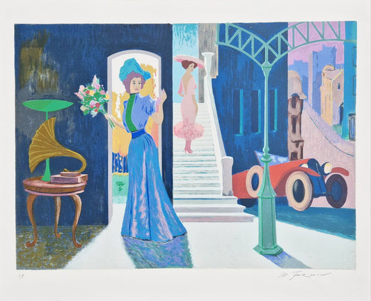 MARK FURMAN - Lady with a Bouquet (Unframed) Lithograph