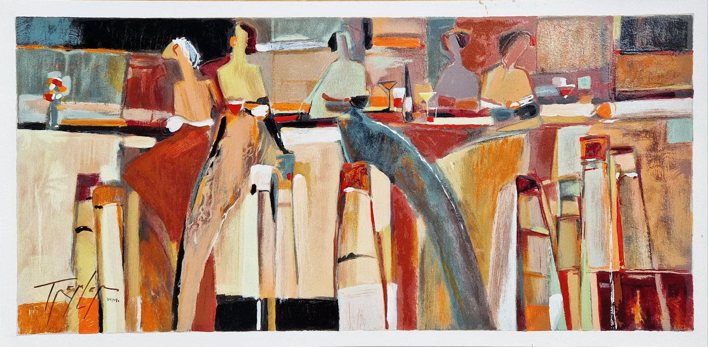 YURI TREMLER - Girlfriends (DISCOUNT!) (Unframed), Serigraph