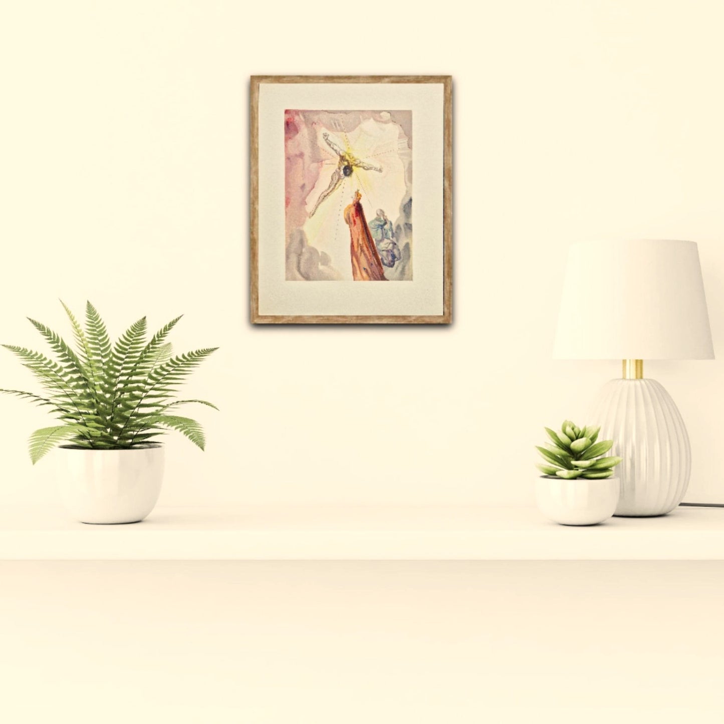 SALVADOR DALI - Christ Apparition  (Dante - Divine Comedy) (Unframed)