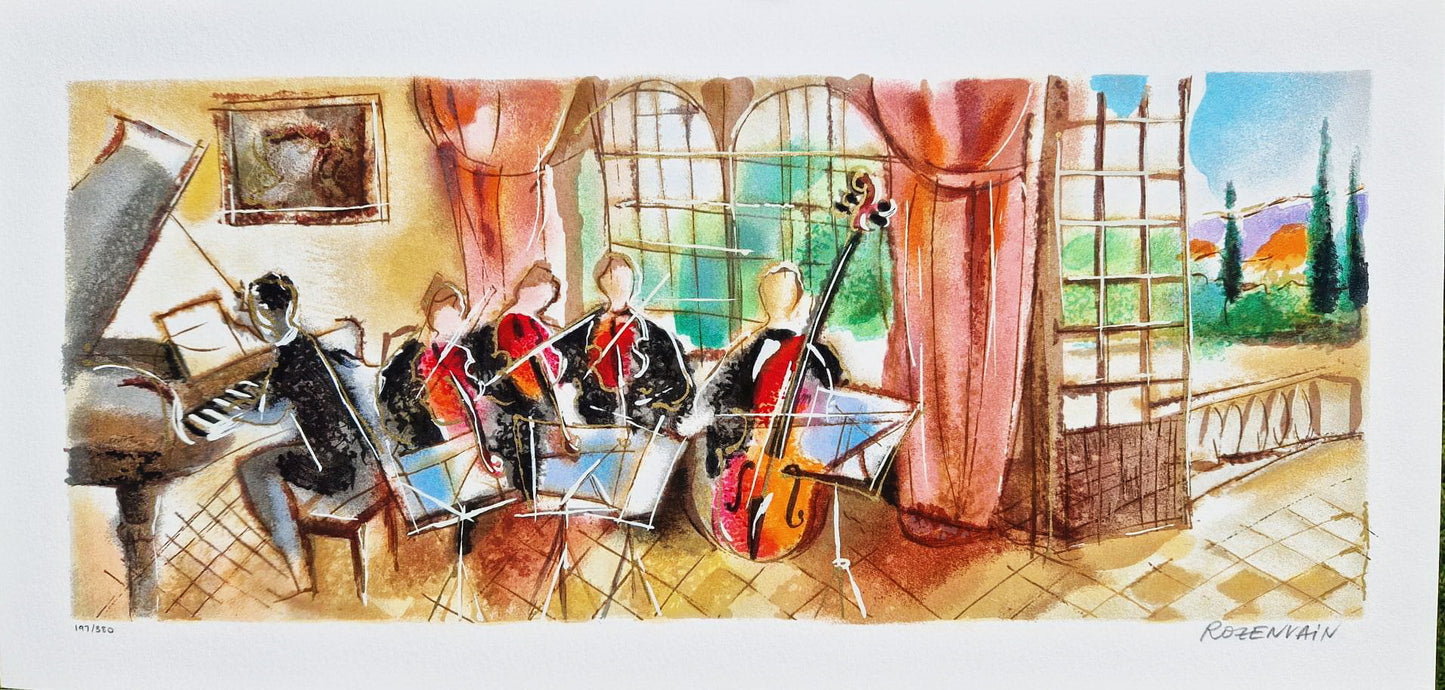 MICHAEL ROZENVAIN - Afternoon Rehearsal (Unframed) Serigraph