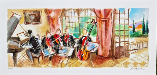 MICHAEL ROZENVAIN - Afternoon Rehearsal (Unframed) Serigraph