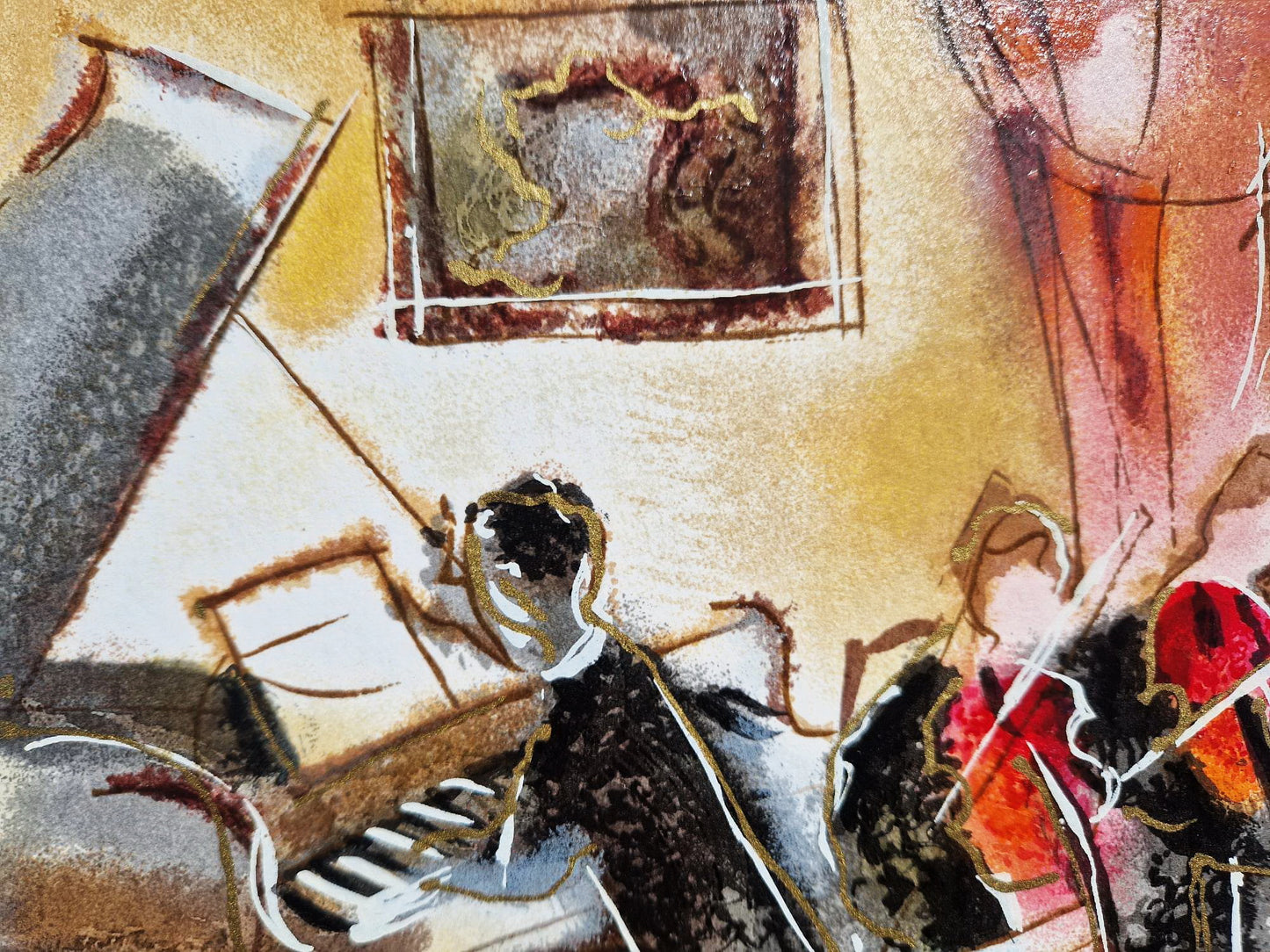 MICHAEL ROZENVAIN - Afternoon Rehearsal (Unframed) Serigraph