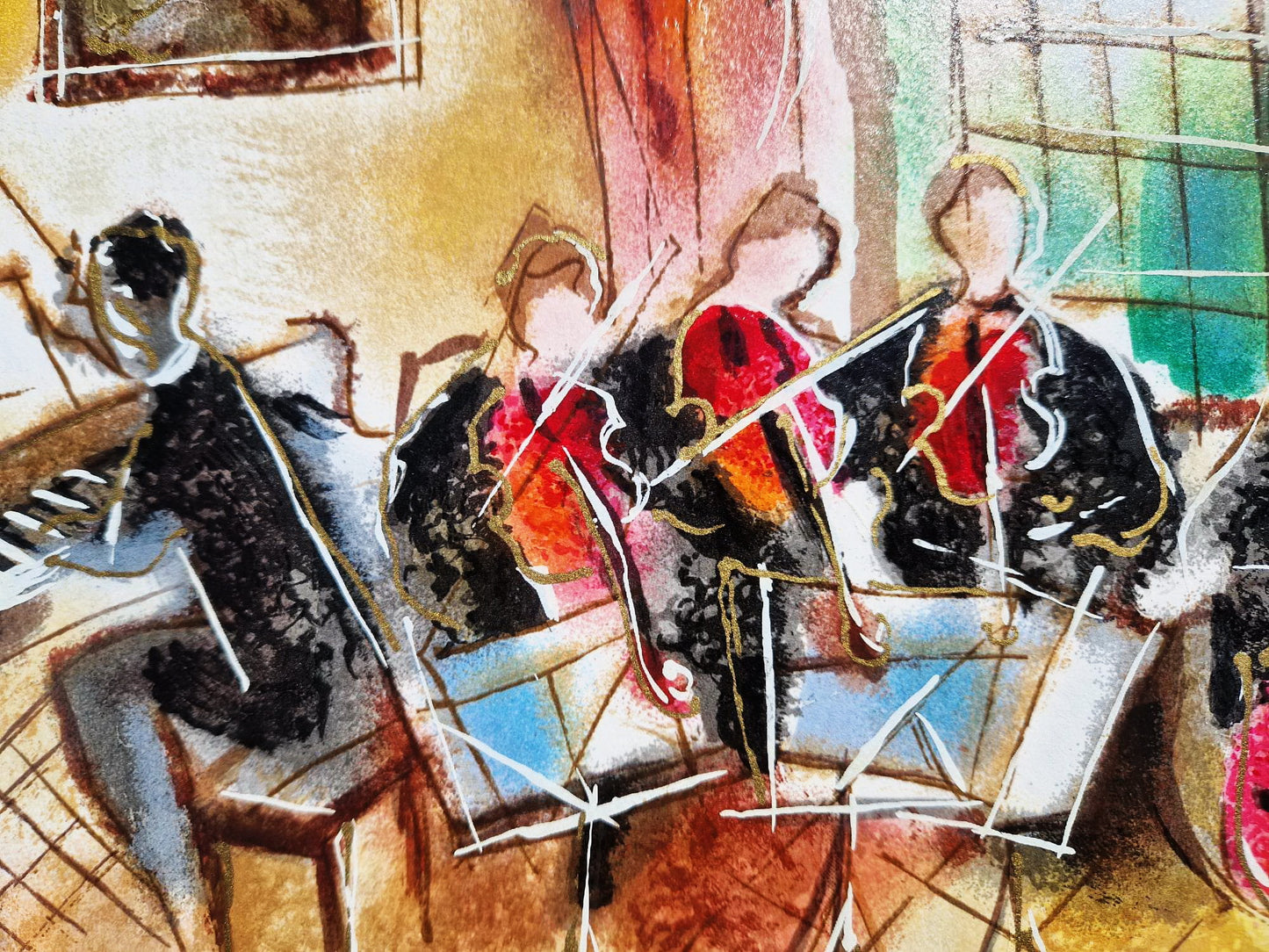 MICHAEL ROZENVAIN - Afternoon Rehearsal (Unframed) Serigraph