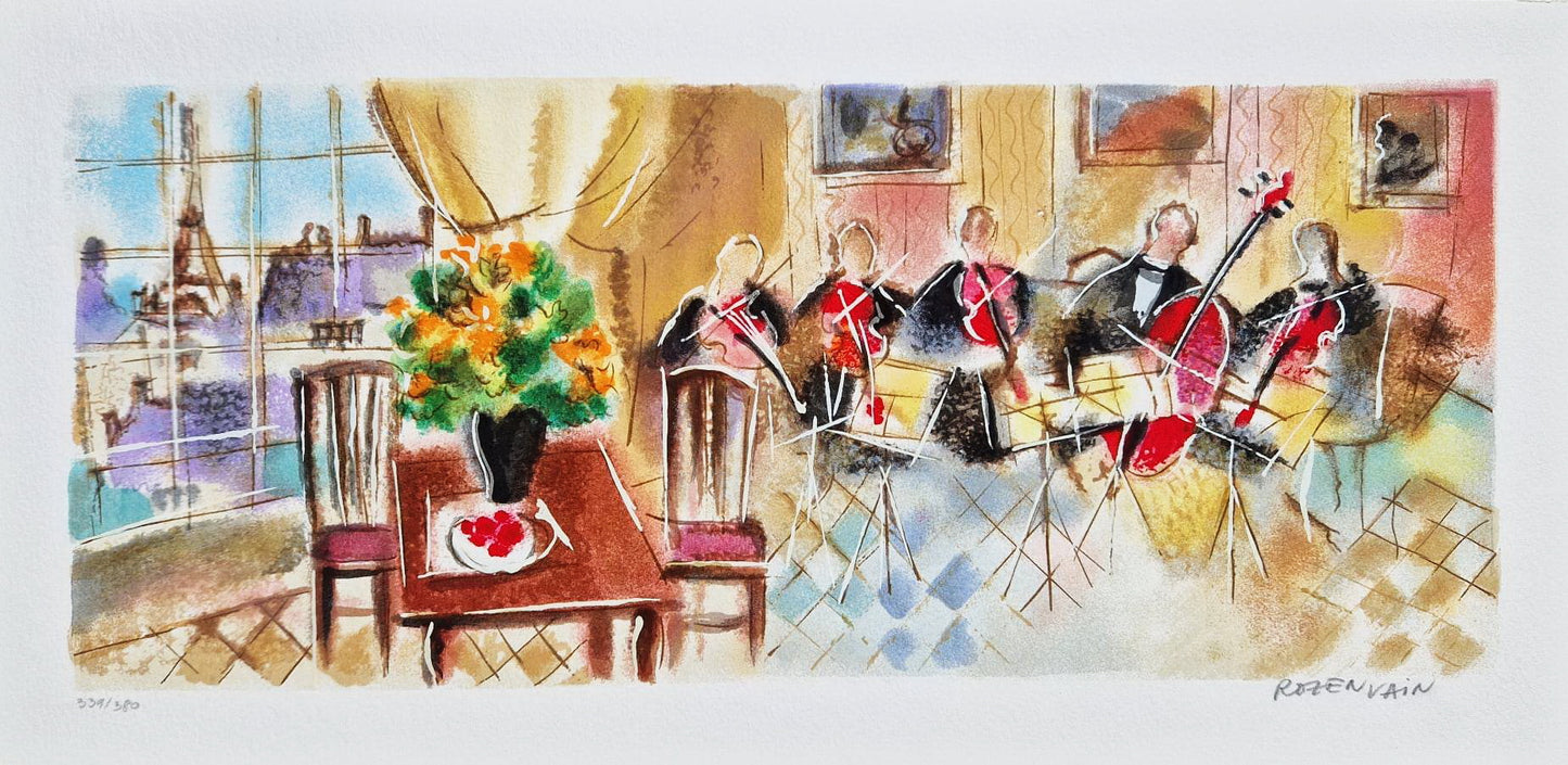 MICHAEL ROZENVAIN - Parisian Quintet (Unframed) Serigraph