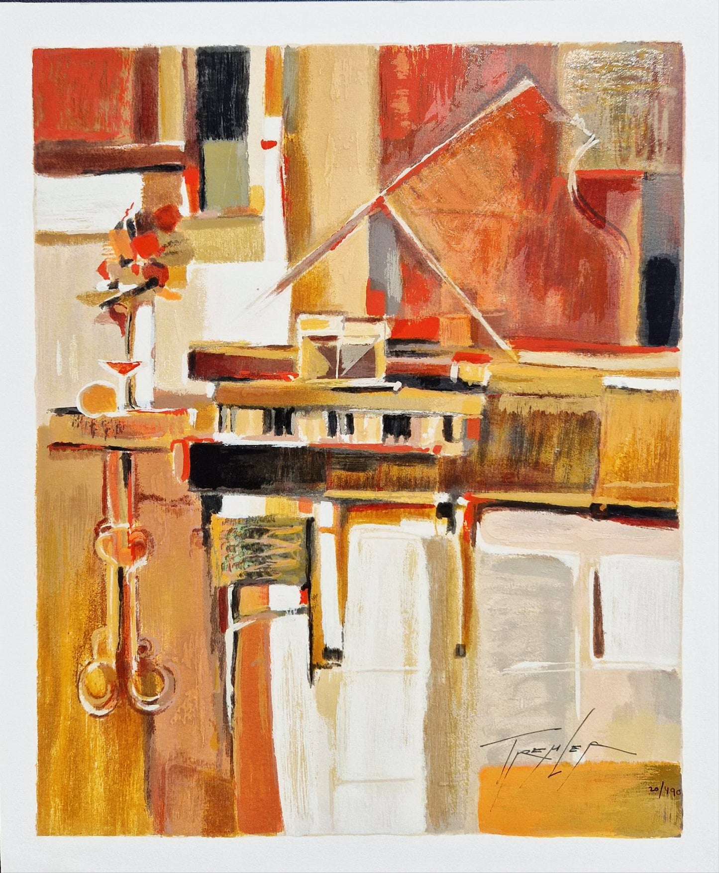 YURI TREMLER - Jazz Serenade (Unframed), Serigraph