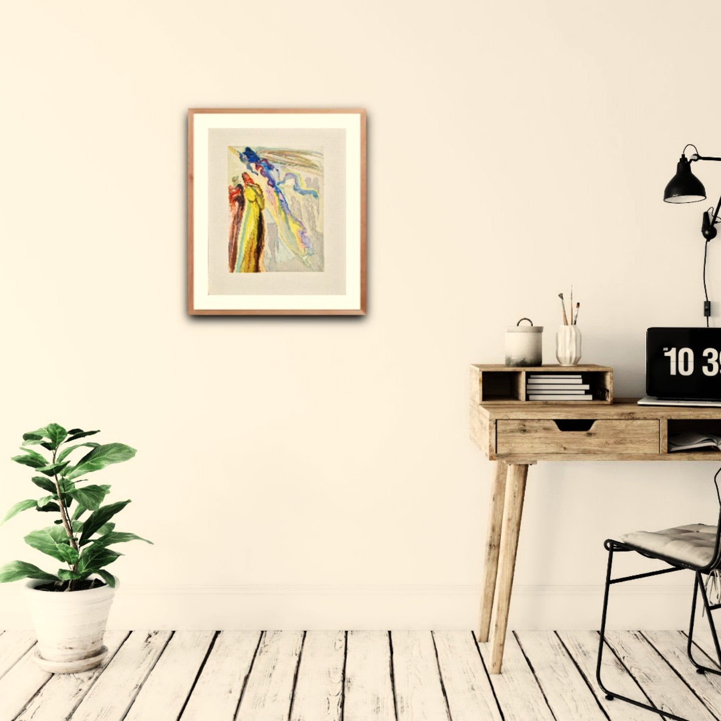 SALVADOR DALI - Ghost of Ancestors (Dante - Divine comedy) (Unframed) Woodcut