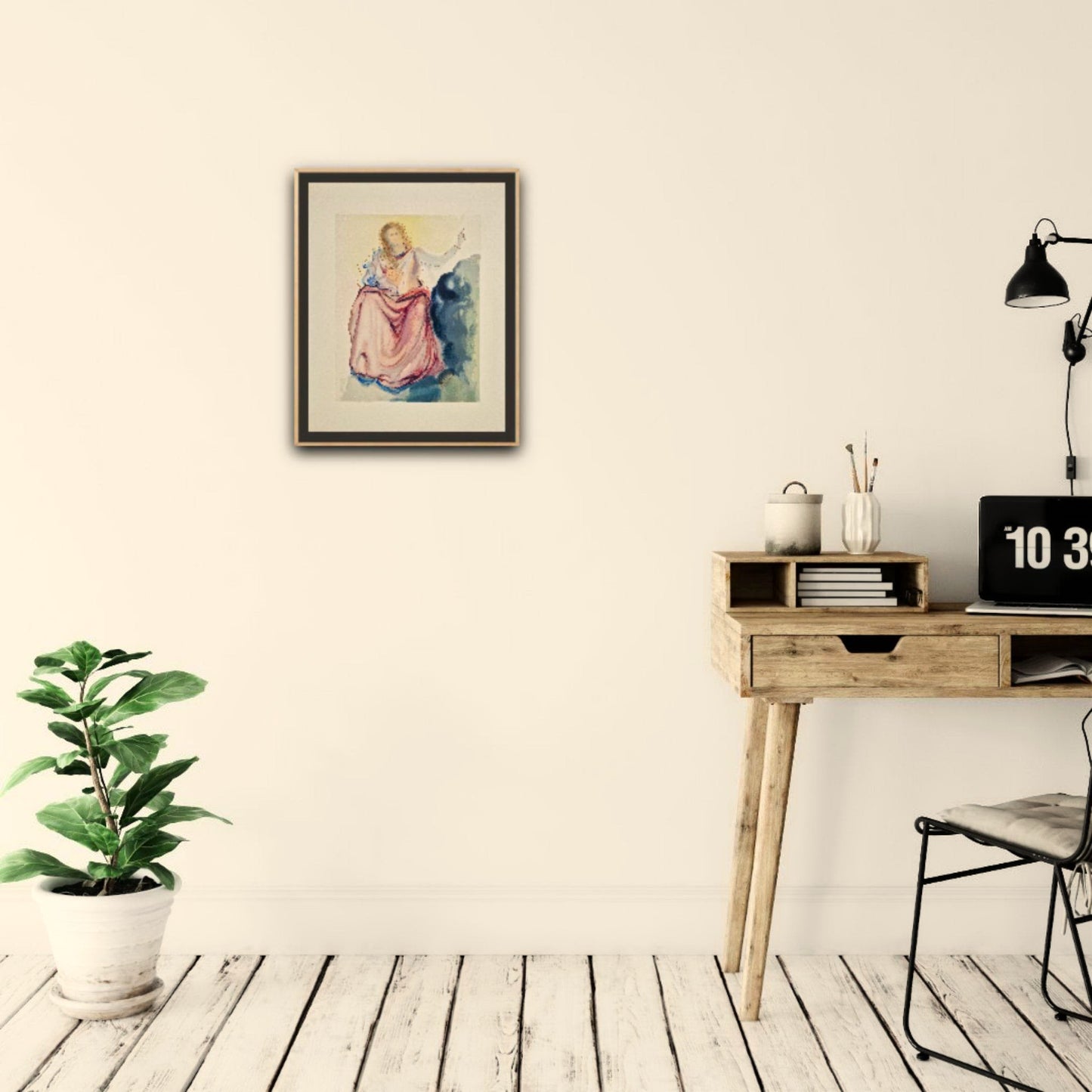 SALVADOR DALI - Beatrice Resolves Dante's Doubts ( Dante-Divine Comedy) (Unframed)