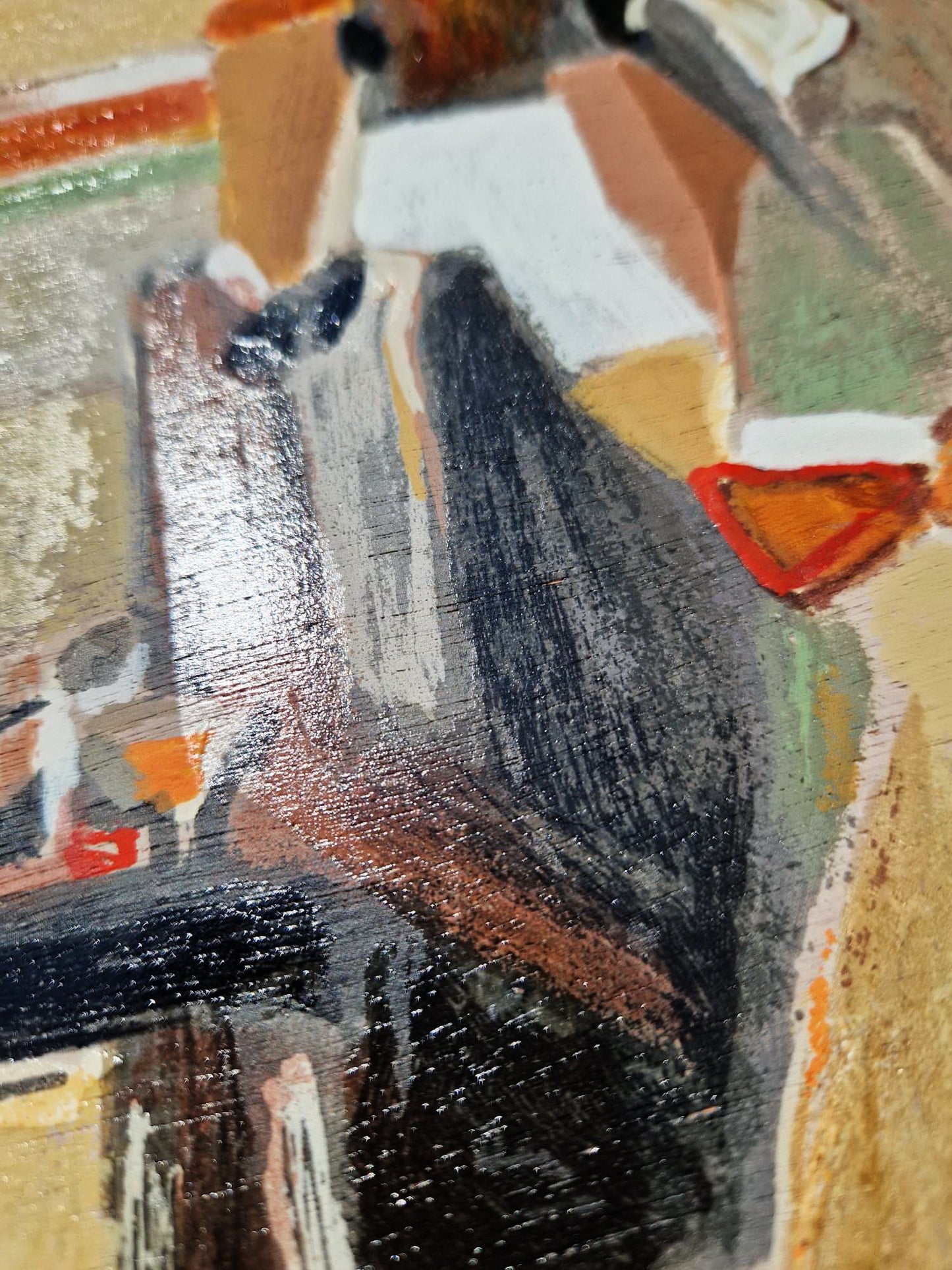 YURI TREMLER - Bar Scene I  (Unframed), Serigraph on Wood Panel