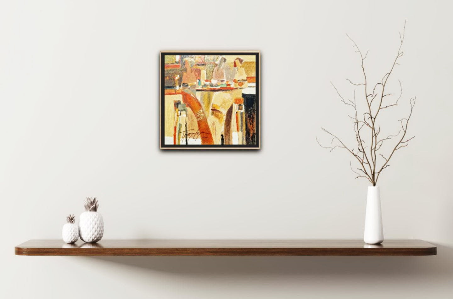 YURI TREMLER - The Conversation (Unframed), Serigraph on Wood Panel
