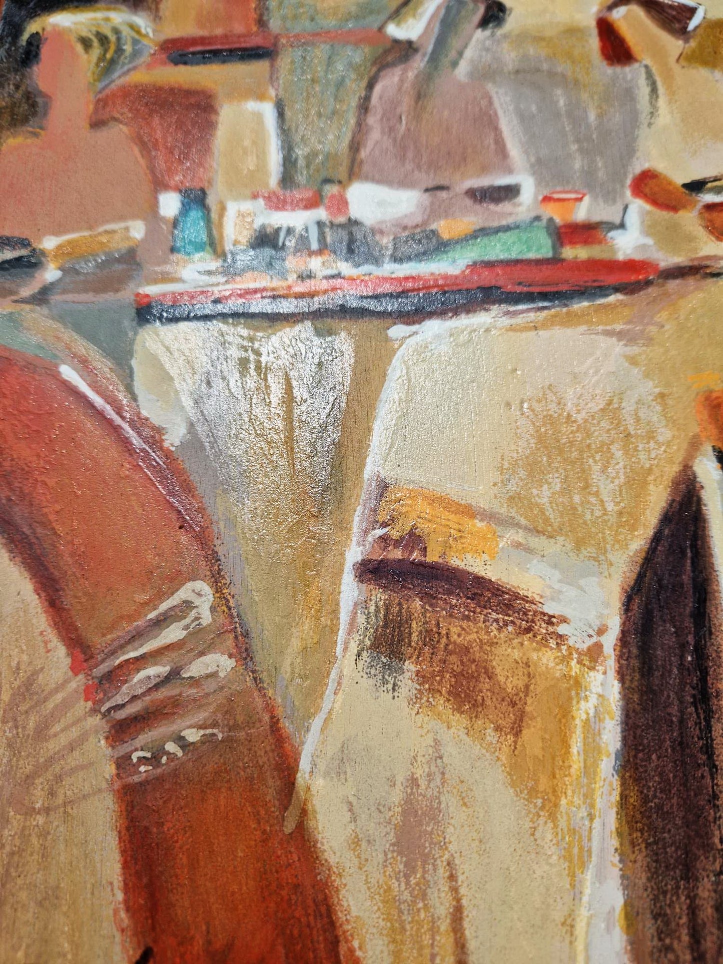 YURI TREMLER - The Conversation (Unframed), Serigraph on Wood Panel
