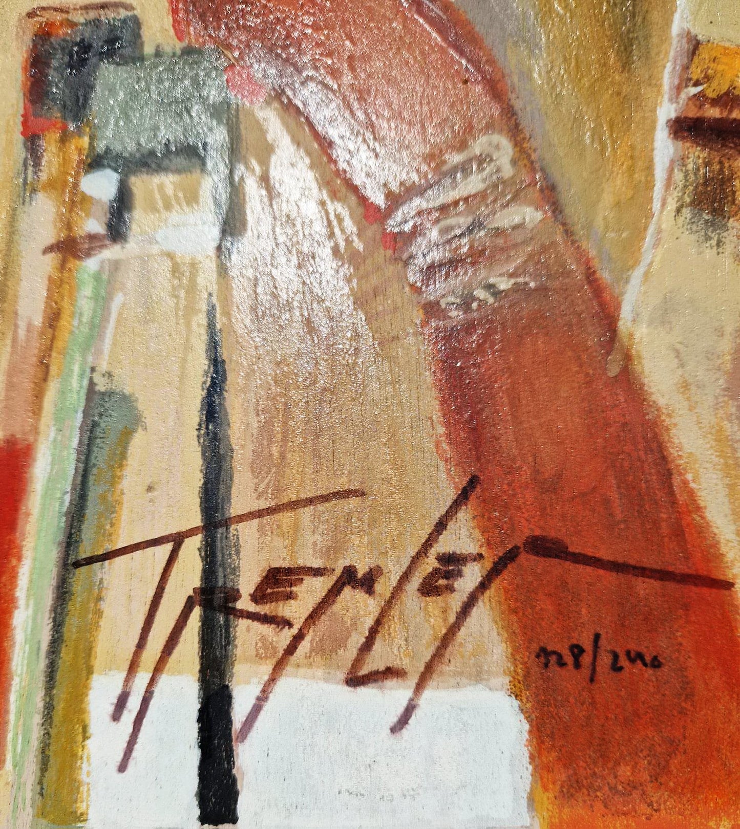 YURI TREMLER - The Conversation (Unframed), Serigraph on Wood Panel