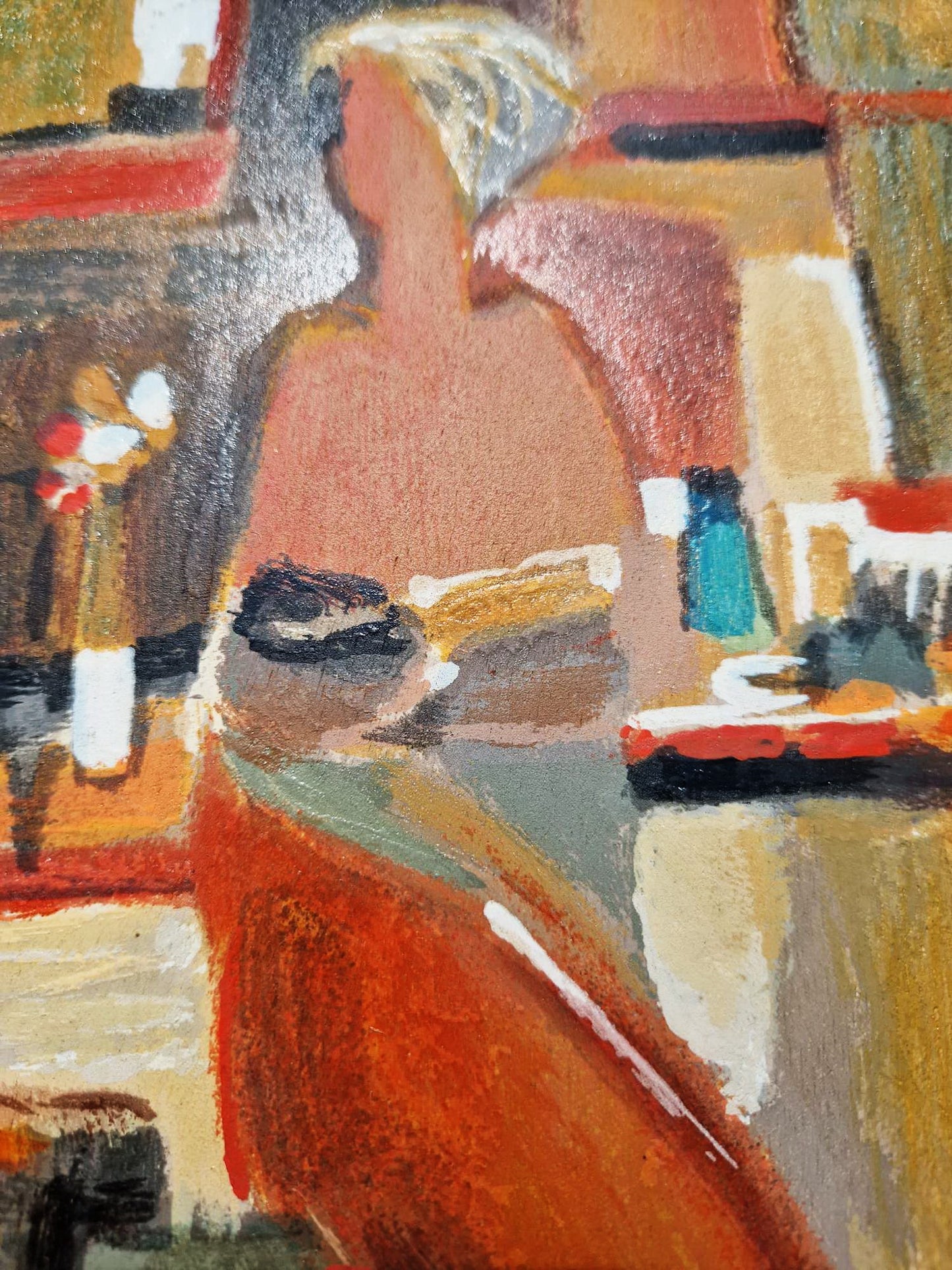 YURI TREMLER - The Conversation (Unframed), Serigraph on Wood Panel