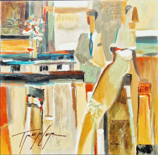 YURI TREMLER - Cocktail III (Unframed), Serigraph on Wood Panel