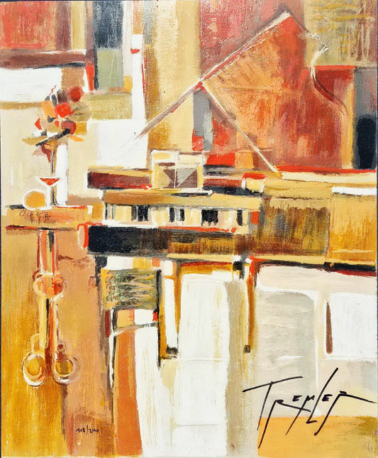 YURI TREMLER - Jazz Serenade (Unframed), Serigraph on Wood Panel