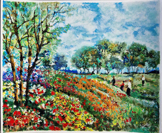 DIMITRI POLAK - Tulip Field (Unframed) Serigraph