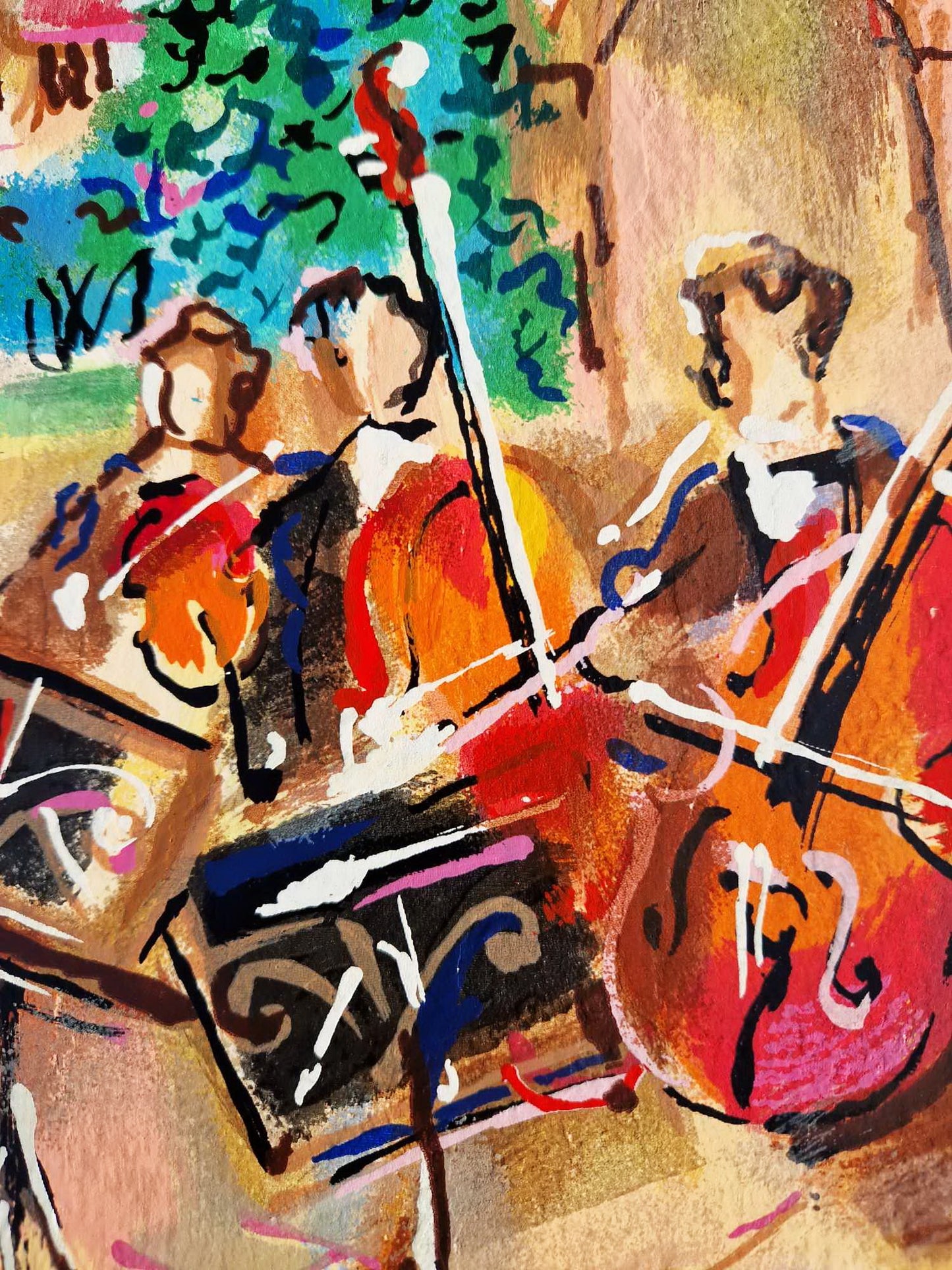 MICHAEL ROZENVAIN - Orchestral Balcony (Unframed) Serigraph