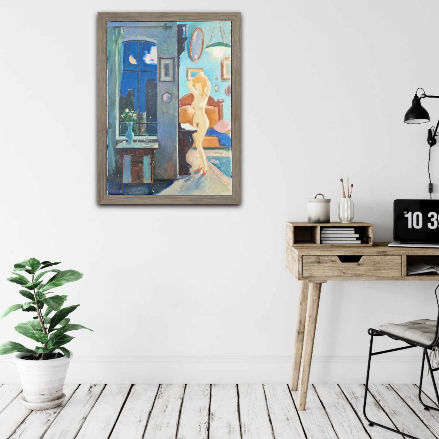 MARK FURMAN - Midnight Muse in Berlin  (UNIQUE - Oil painting )