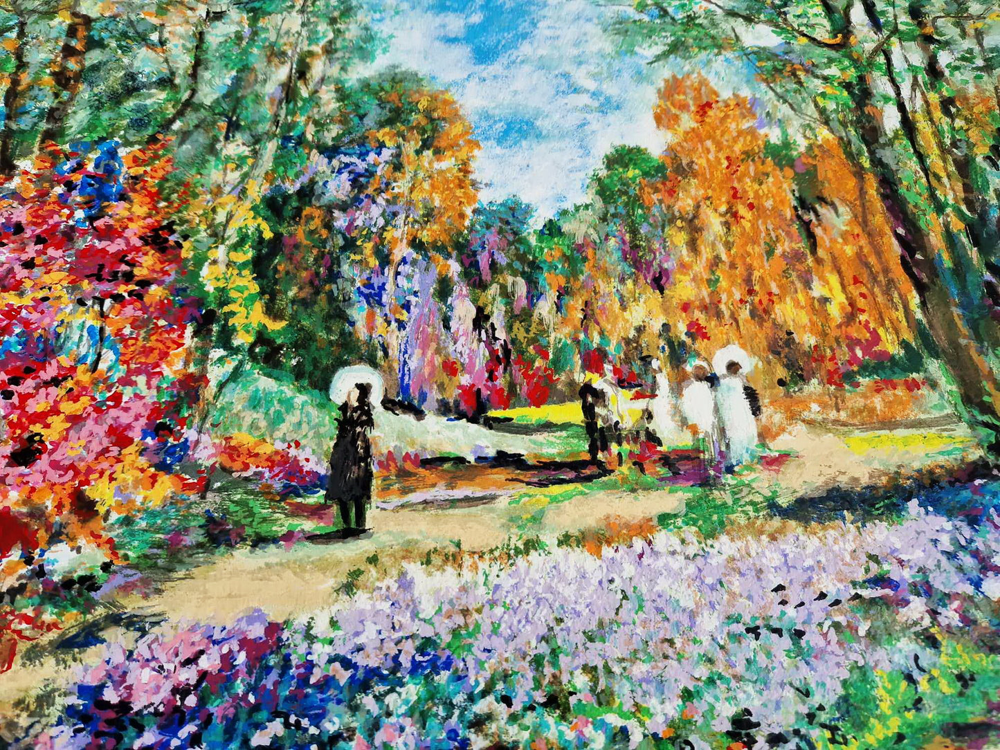 DIMITRI POLAK - Lesná promenáda (nerámovaná) sieťotlač