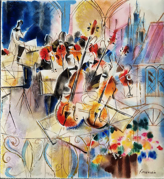 MICHAEL ROZENVAIN - The symphony (Unframed) Serigraph