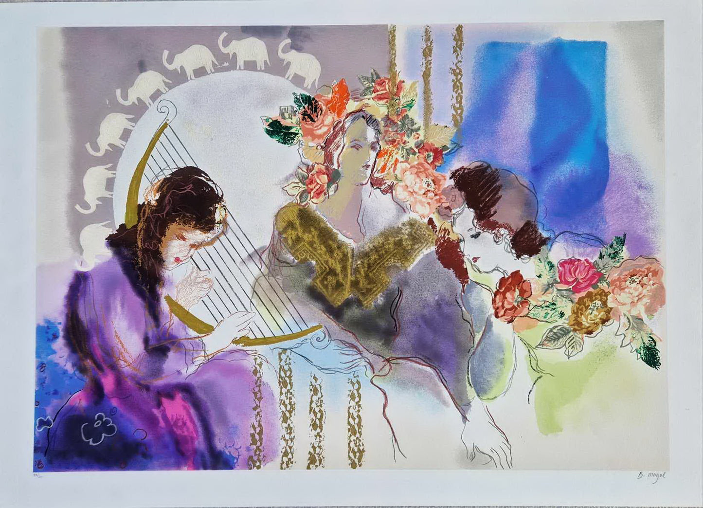 BATIA MAGAL - Musical Interlude (DISCOUNT!) (Unframed) Lithograph