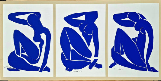 Henri Matisse - Blue Nude I, III, II (Unframed) Serigraphy
