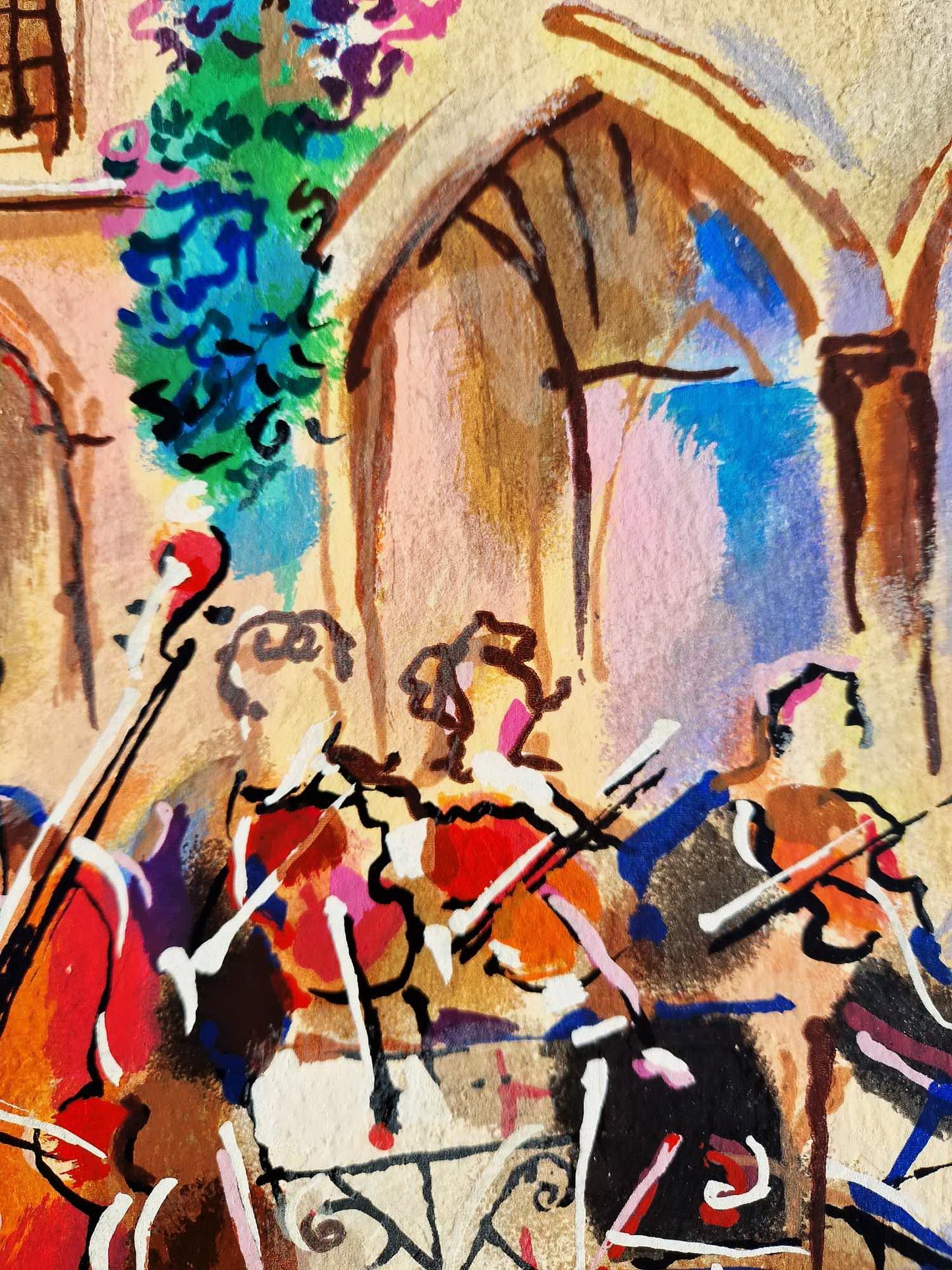 MICHAEL ROZENVAIN - Orchestral Balcony (Unframed) Serigraph