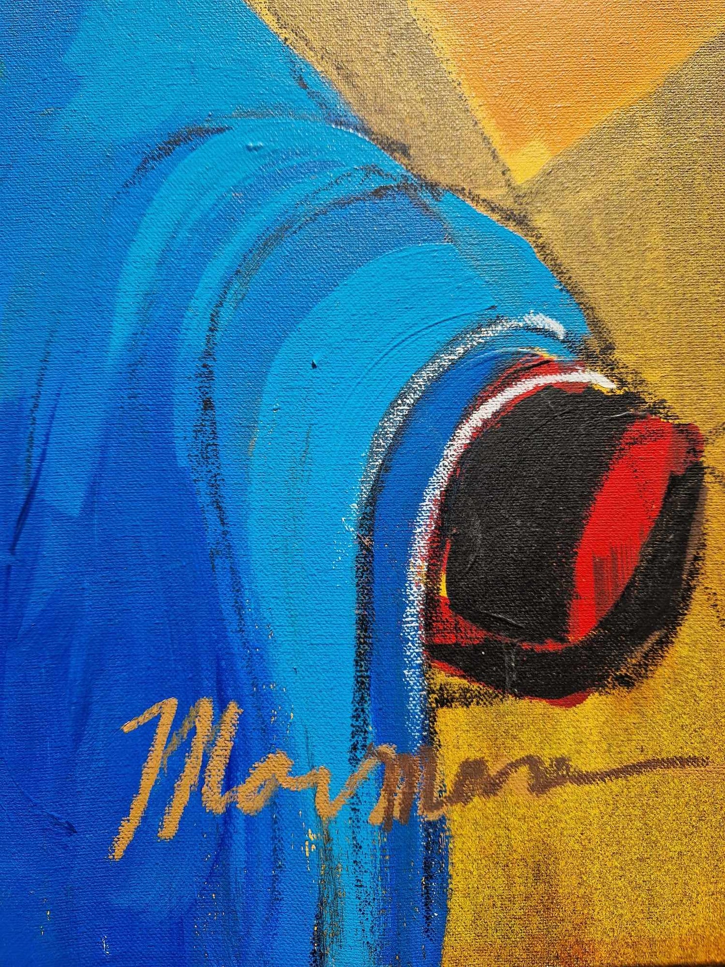 ISAAC MAIMON - Women in the Cafe (UNIQUE - oilpainting/acrylic) (Certificate)